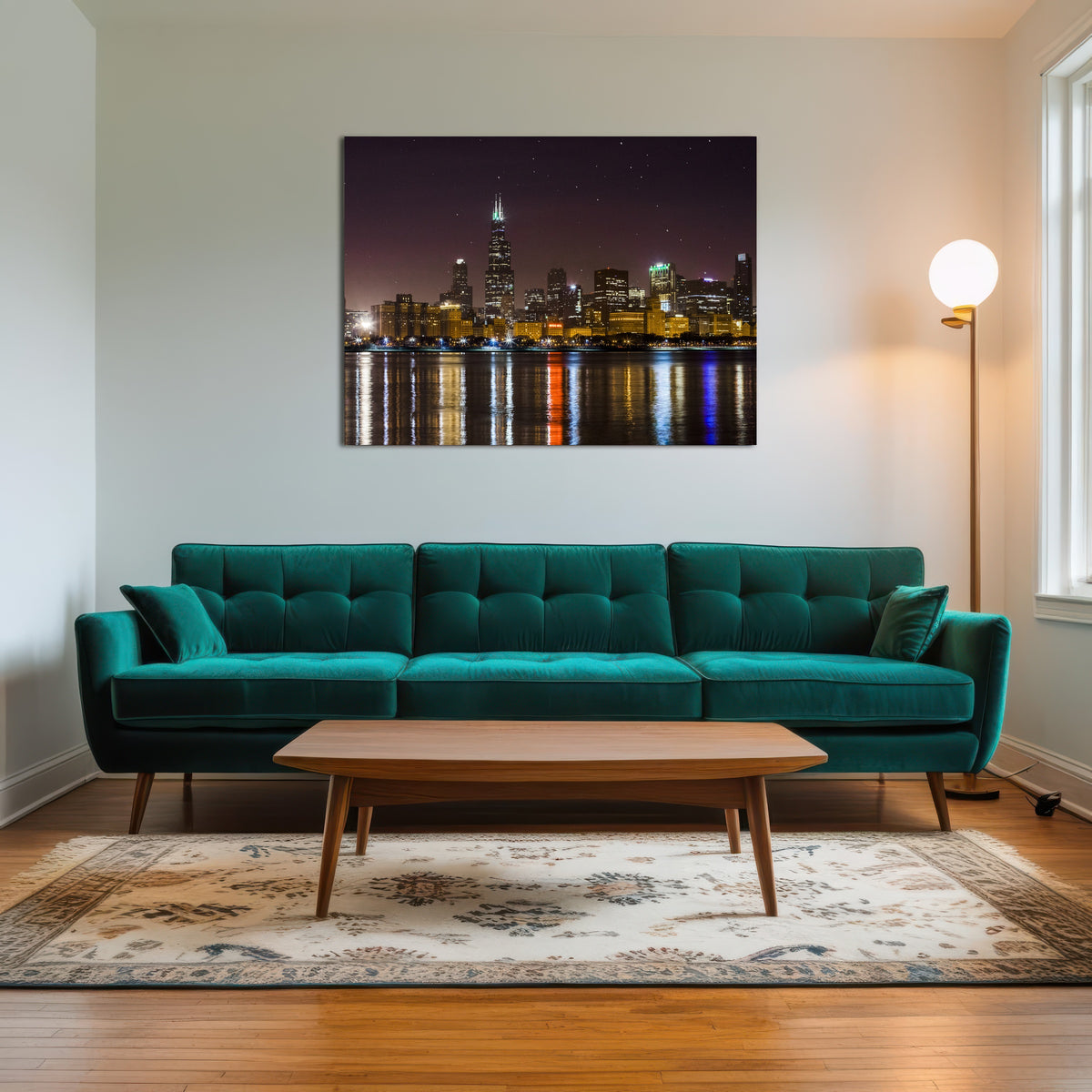 AUTO-MOCKUP ROOM | Chicago Skyline at Night