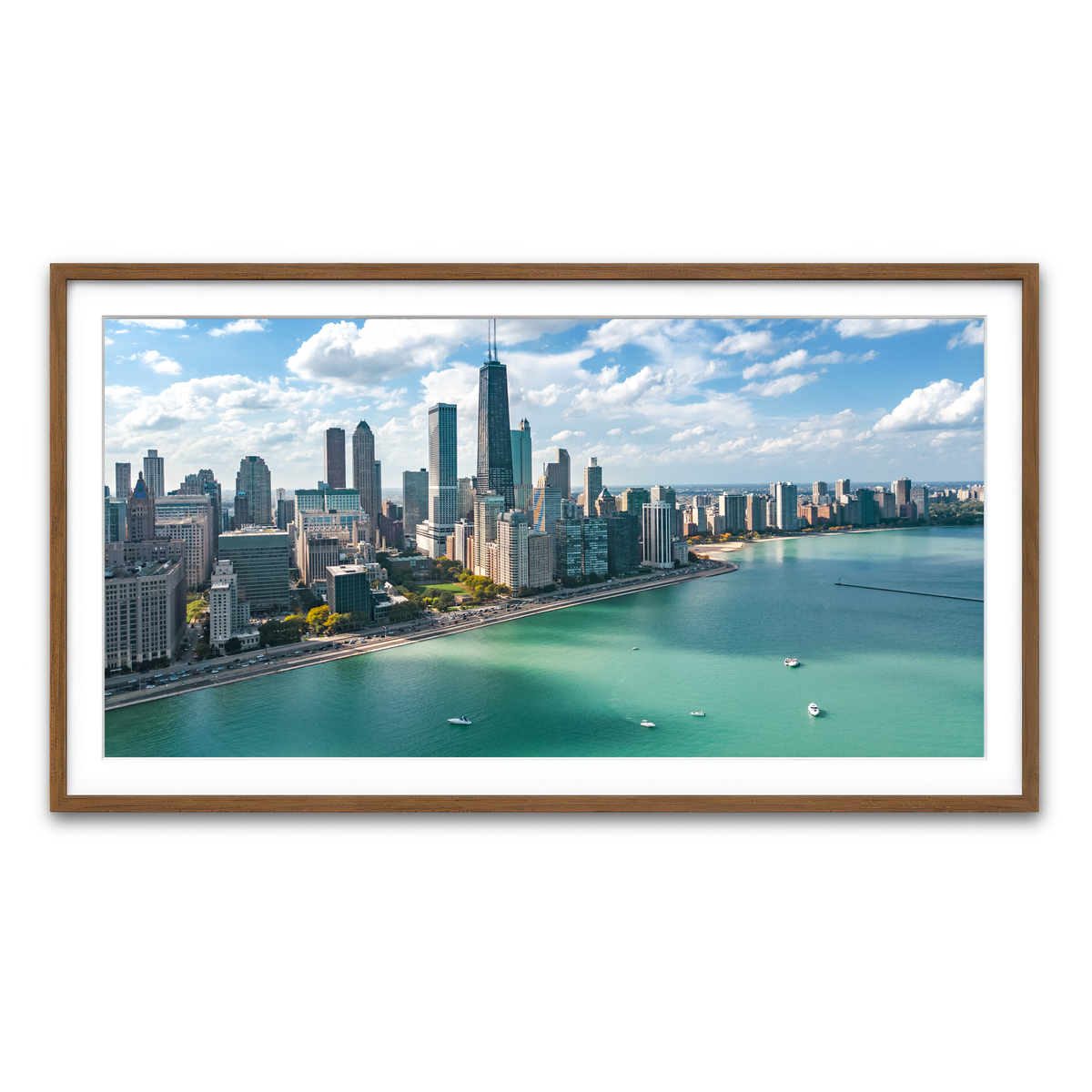 Framed Print 2x1 Walnut