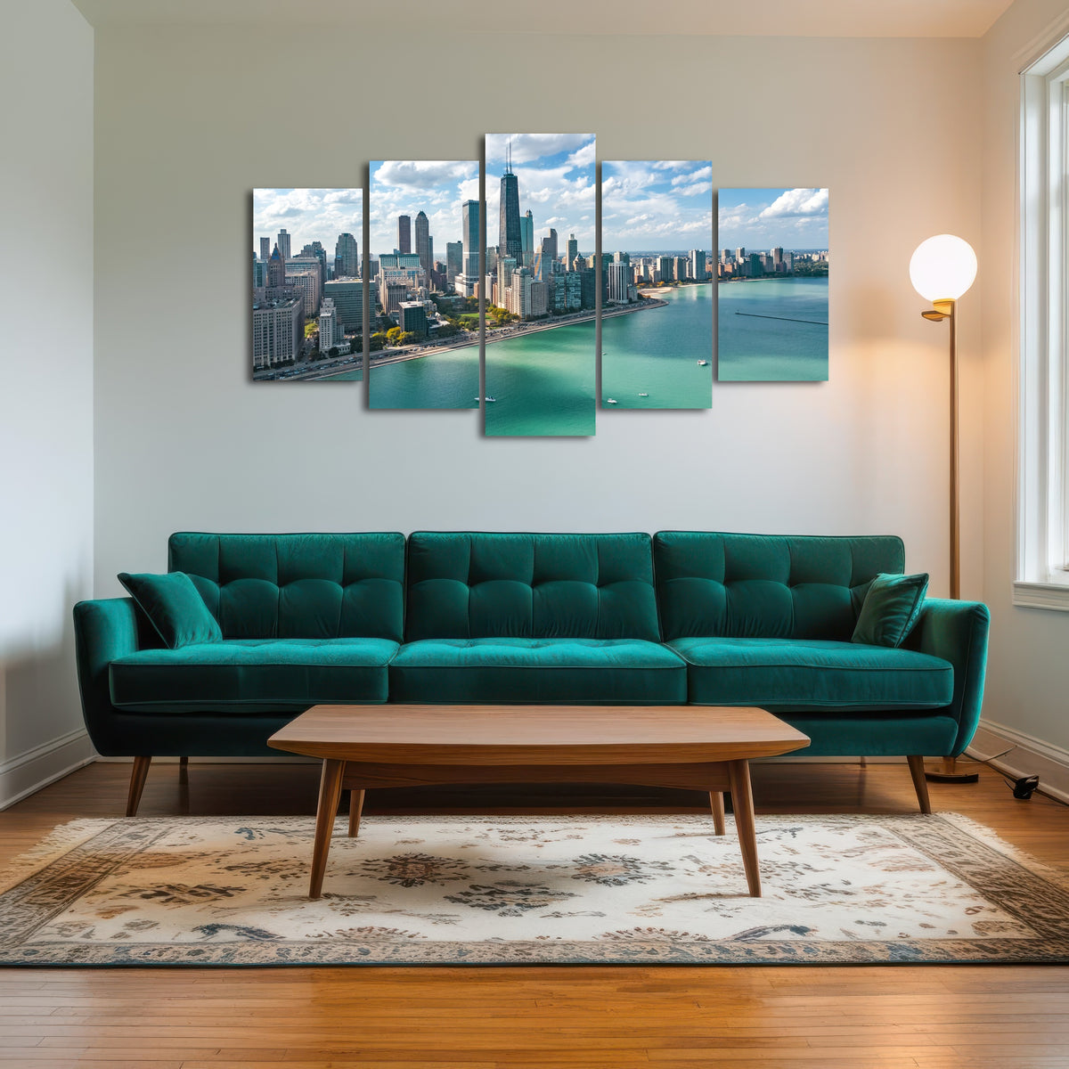 AUTO-MOCKUP ROOM | Chicago skyline aerial