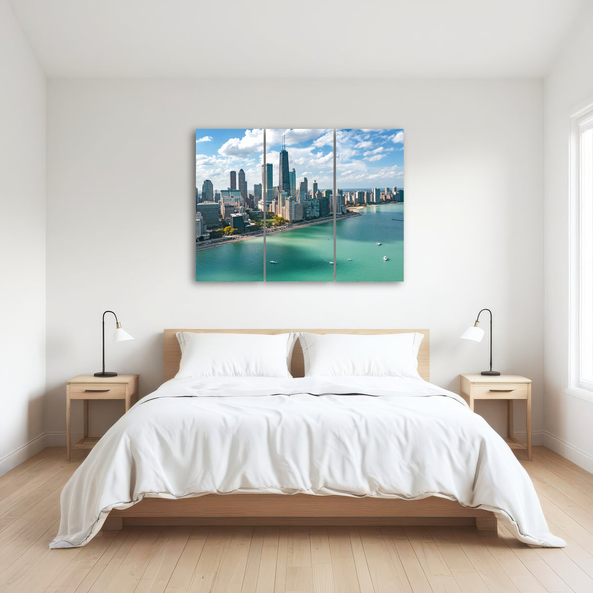 AUTO-MOCKUP ROOM | Chicago skyline aerial
