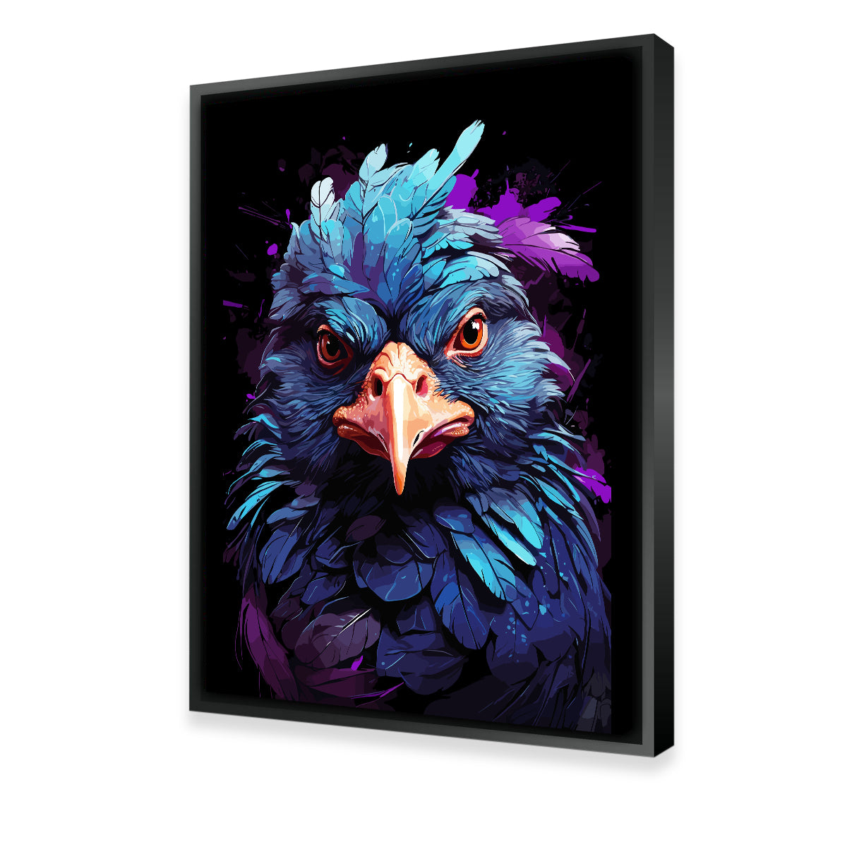 Chicken Animal Colorful Wall Art