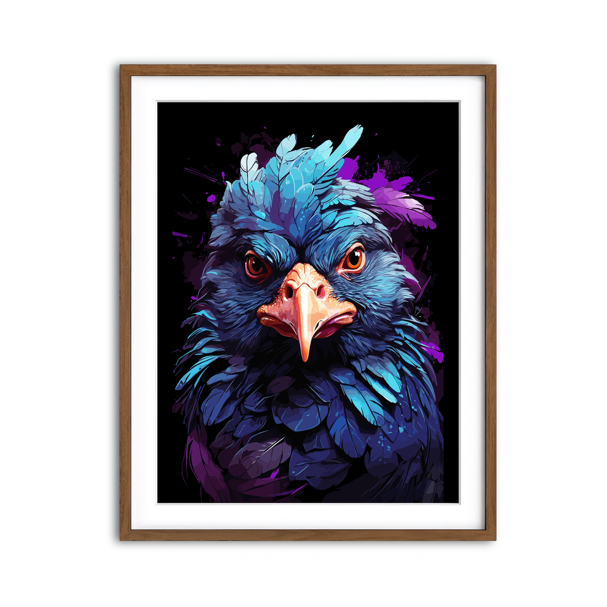 Framed Print 3x4 Walnut