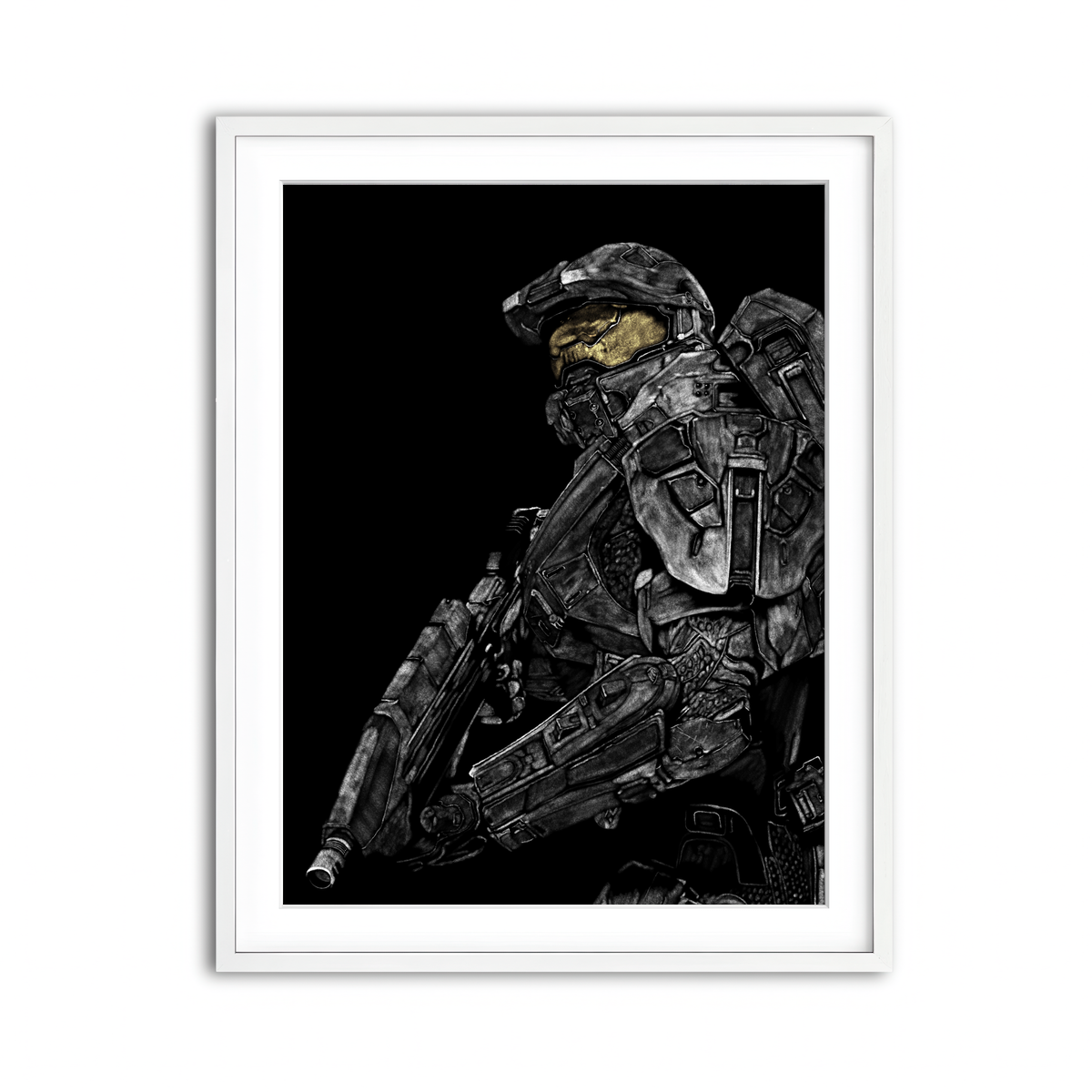 Framed Print 3x4 White