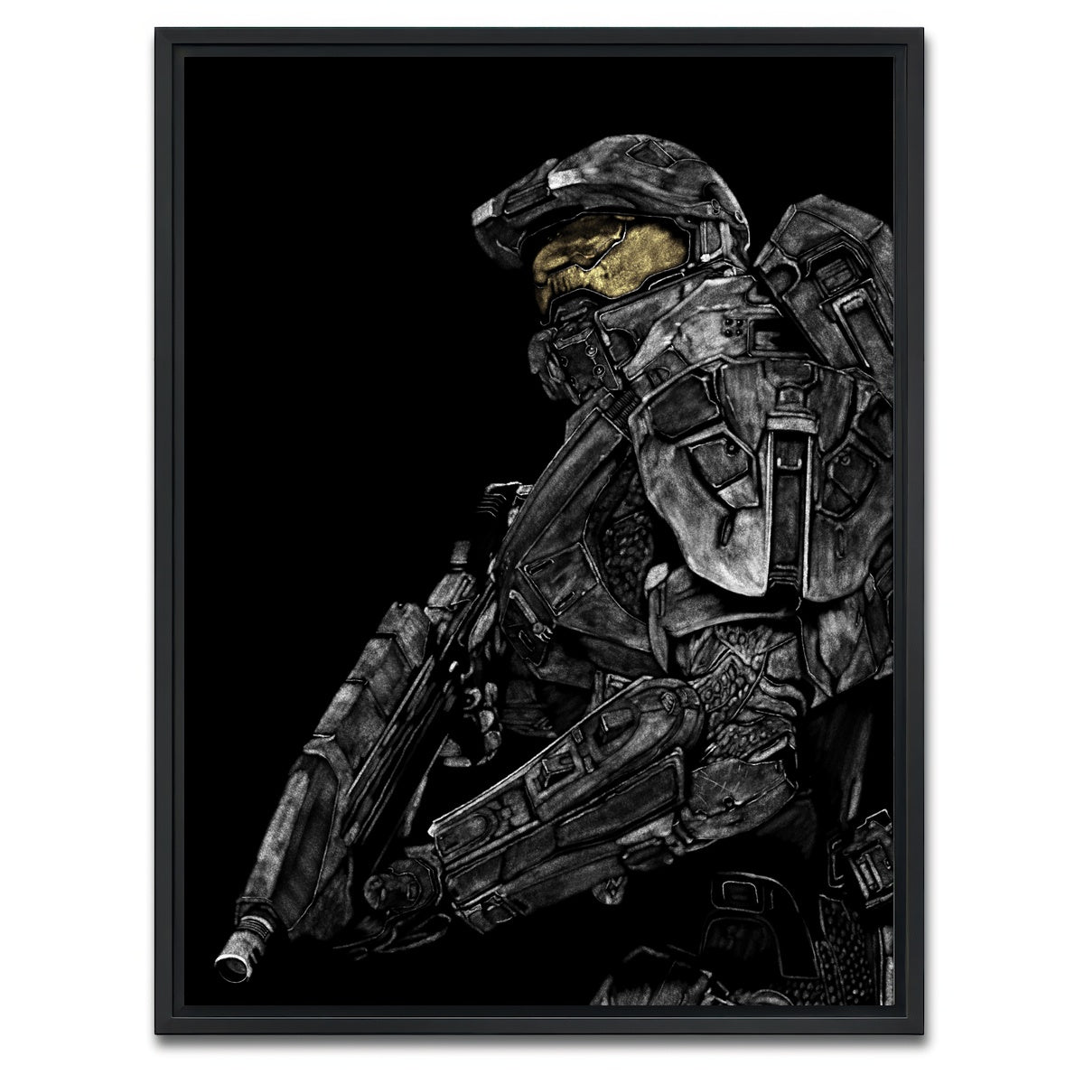 AUTO-MOCKUP WHITE | Chief | 1 Piece | Black Framed Canvas | group=3x4