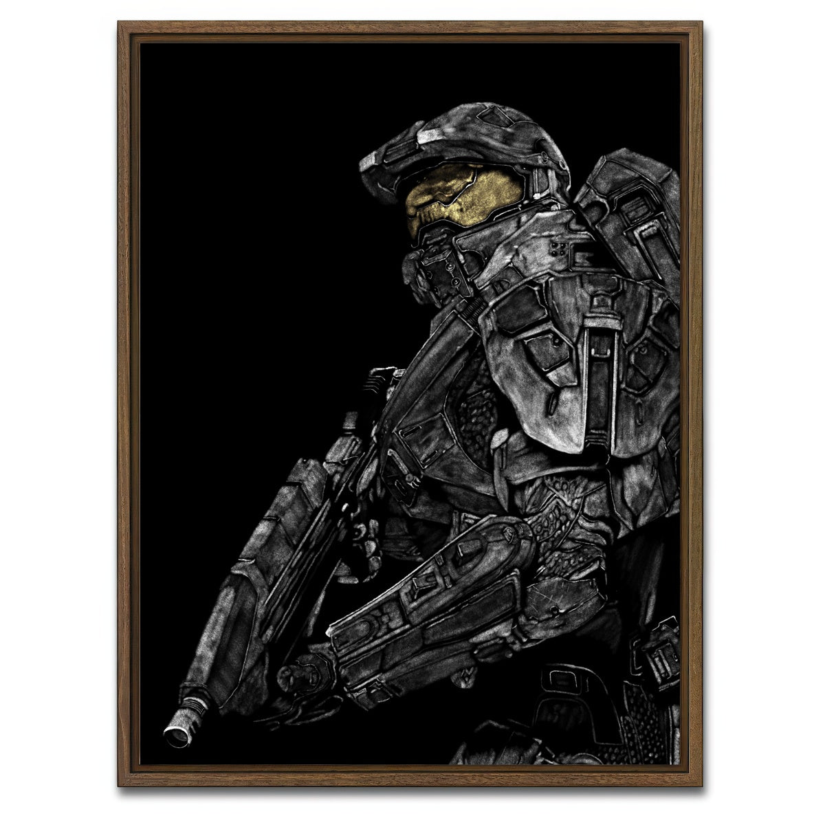 AUTO-MOCKUP WHITE | Chief | 1 Piece | Walnut Framed Canvas | group=3x4