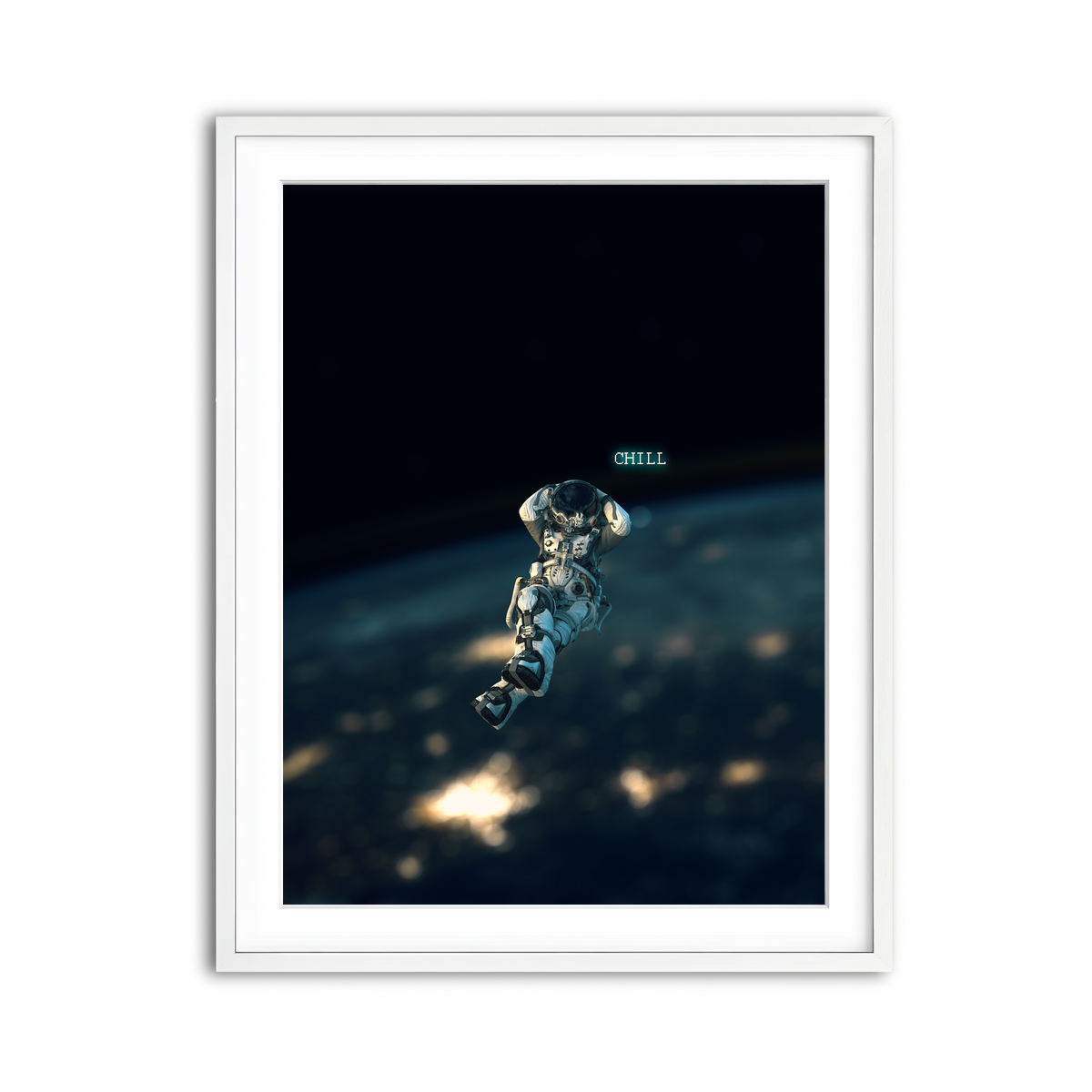 Framed Print 3x4 White