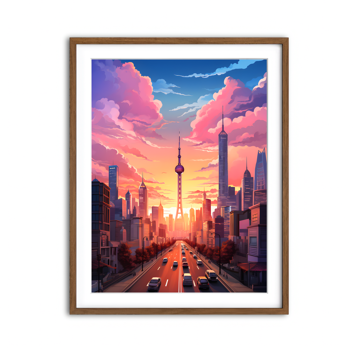 Framed Print 3x4 Walnut