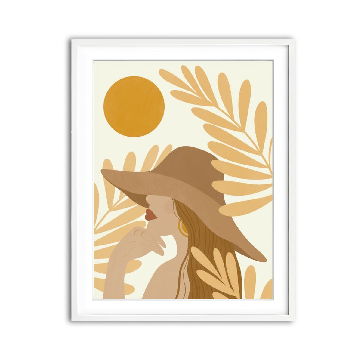 Framed Print 3x4 White