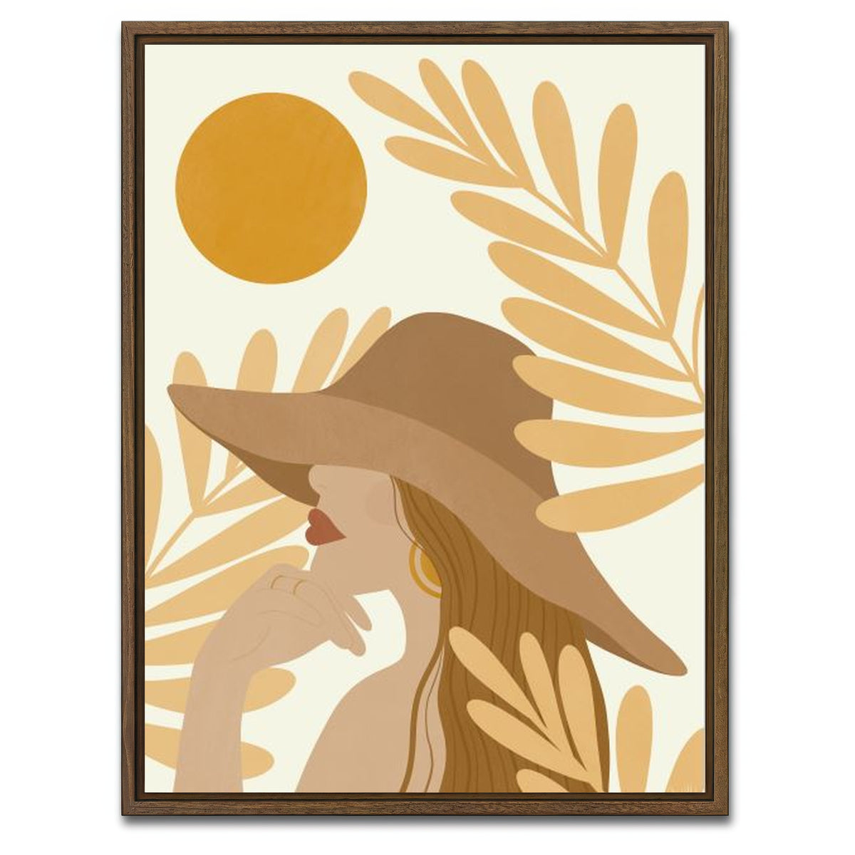 AUTO-MOCKUP WHITE | Chique and Wistful | 1 Piece | Walnut Framed Canvas | group=3x4