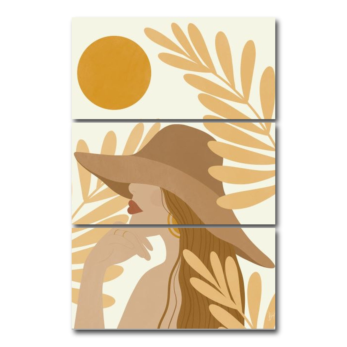 AUTO-MOCKUP WHITE | Chique and Wistful | 3 Piece | Gallery Wrap Canvas | group=12x24_stacked