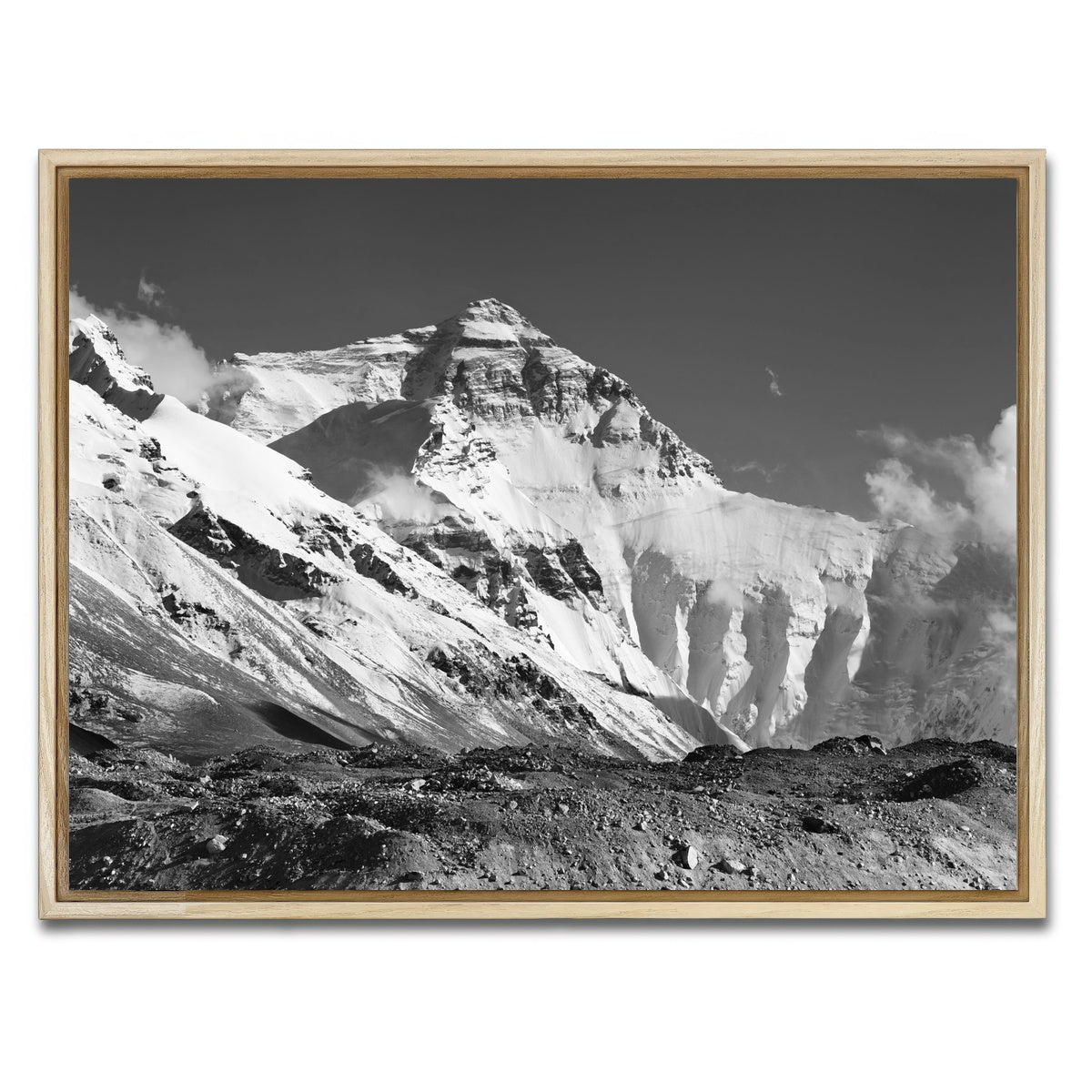 AUTO-MOCKUP WHITE | Chomolungma - Everest | 1 Piece | Natural Framed Canvas | group=4x3