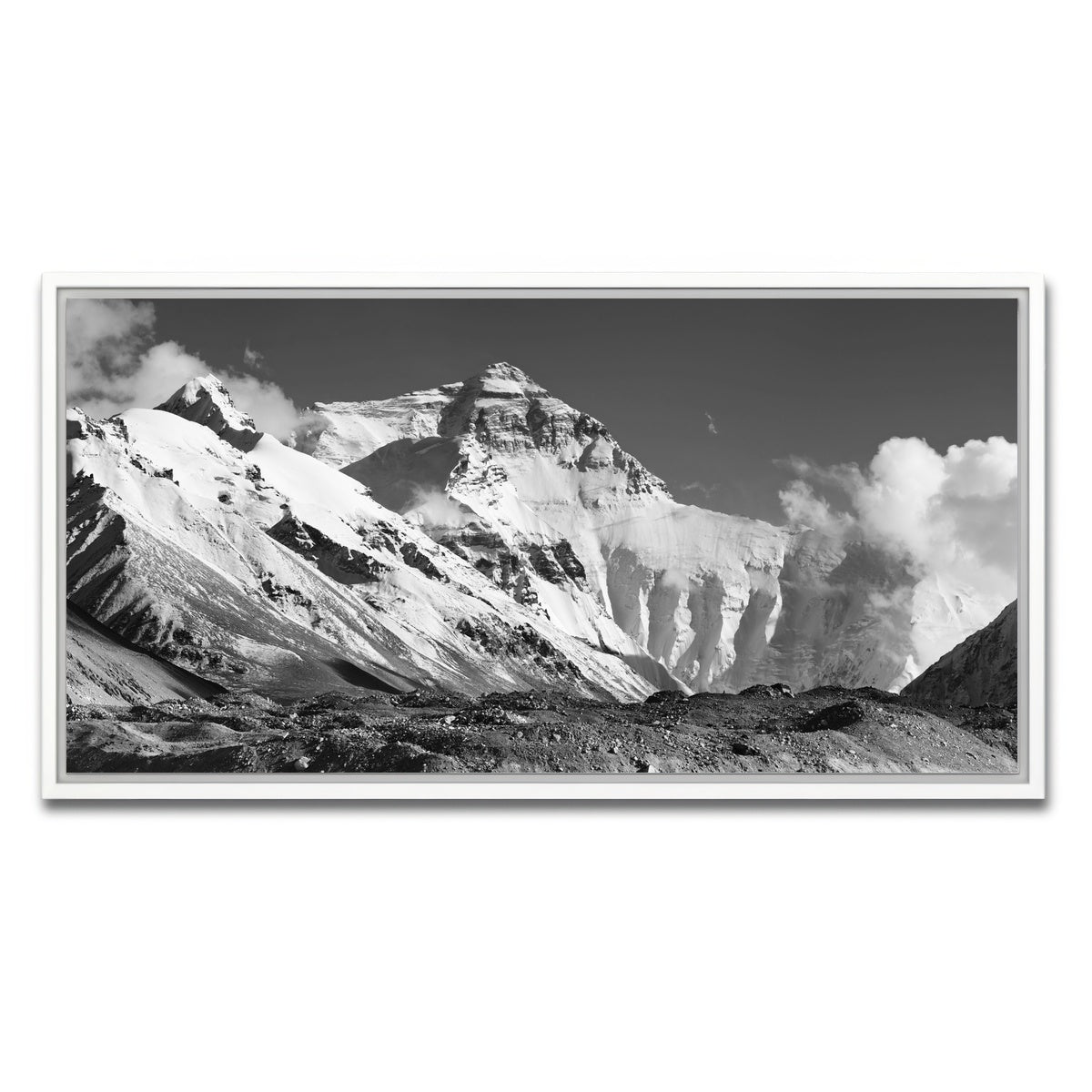 AUTO-MOCKUP WHITE | Chomolungma - Everest | 1 Piece | White Framed Canvas | group=2x1