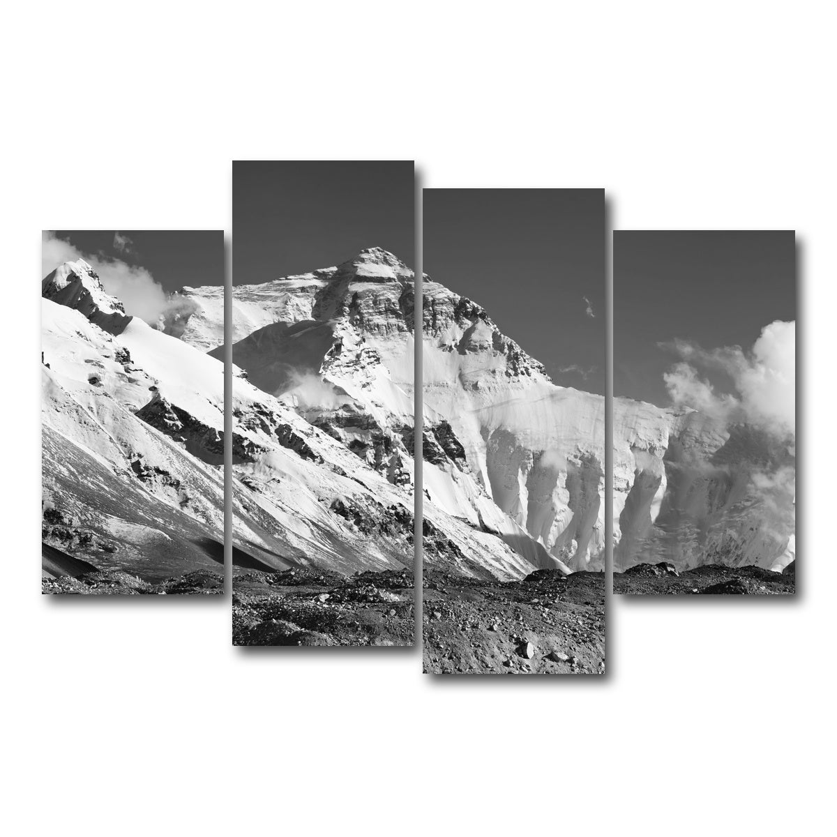 AUTO-MOCKUP WHITE | Chomolungma - Everest | 4 Piece | Gallery Wrap Canvas | group=4_short