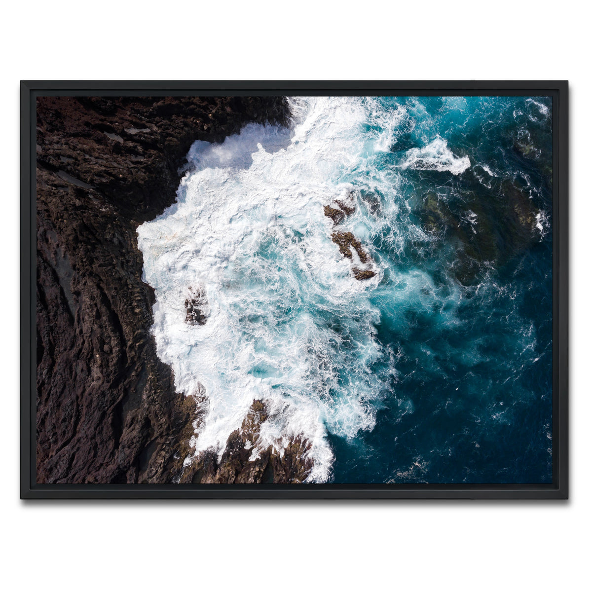 AUTO-MOCKUP WHITE | Choppy Waters | 1 Piece | Black Framed Canvas | group=4x3
