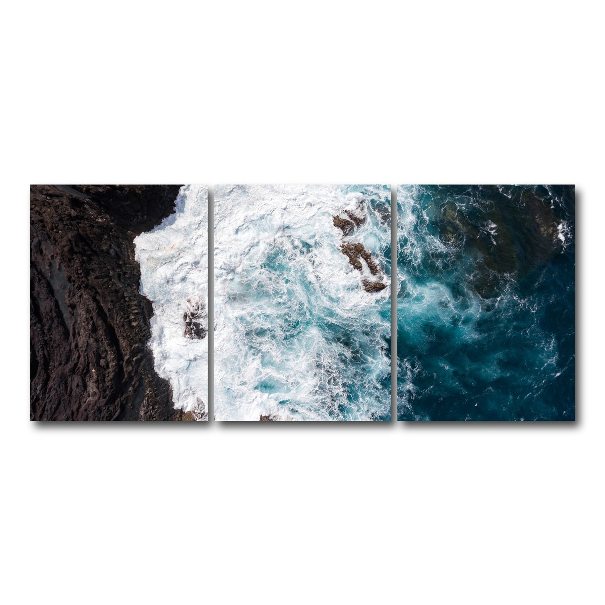 AUTO-MOCKUP WHITE | Choppy Waters | 3 Piece | Gallery Wrap Canvas | group=18x24