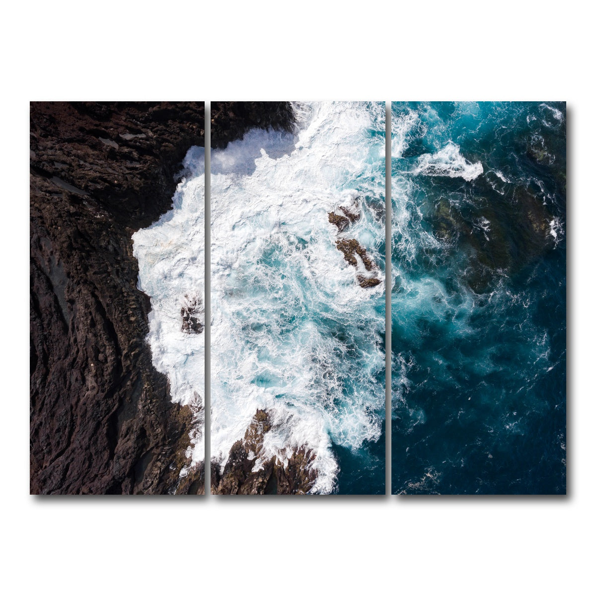 AUTO-MOCKUP WHITE | Choppy Waters | 3 Piece | Gallery Wrap Canvas | group=8x18