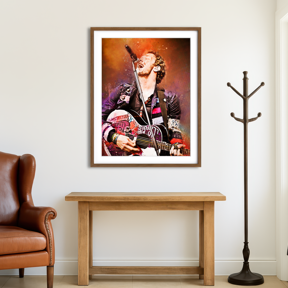 AUTO-MOCKUP ROOM | Chris Martin Painting Wall Art