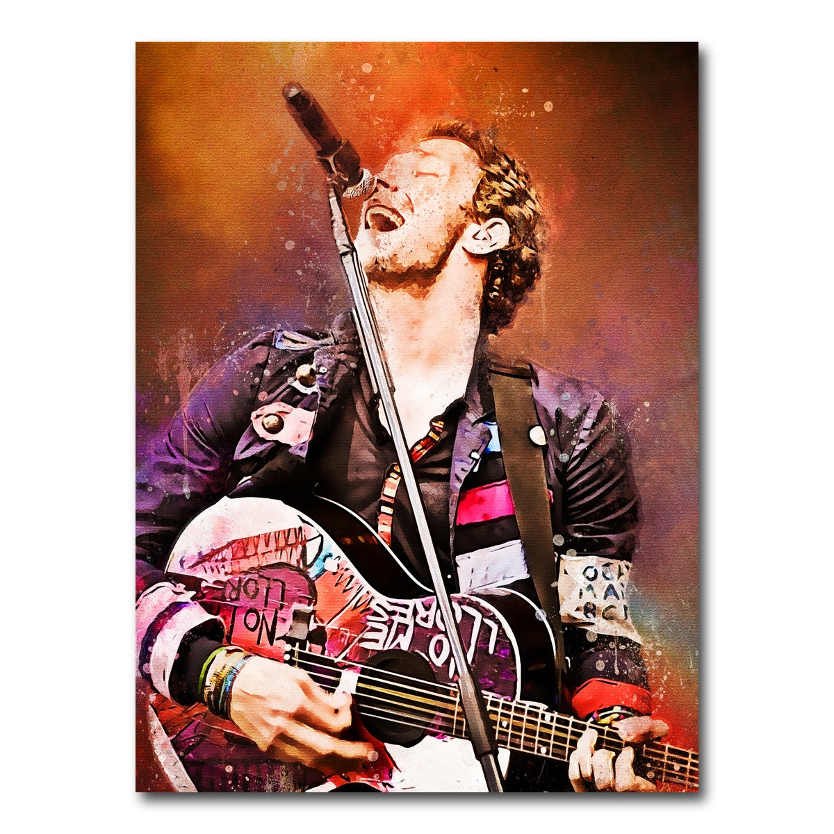AUTO-MOCKUP WHITE | Chris Martin Painting | 1 Piece | Gallery Wrap Canvas | group=3x4