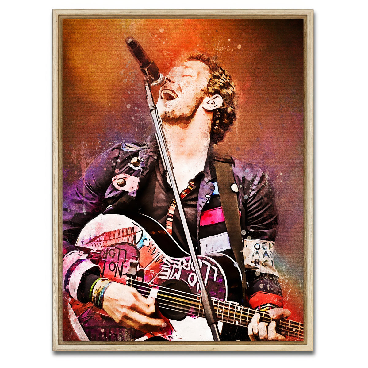AUTO-MOCKUP WHITE | Chris Martin Painting | 1 Piece | Natural Framed Canvas | group=3x4