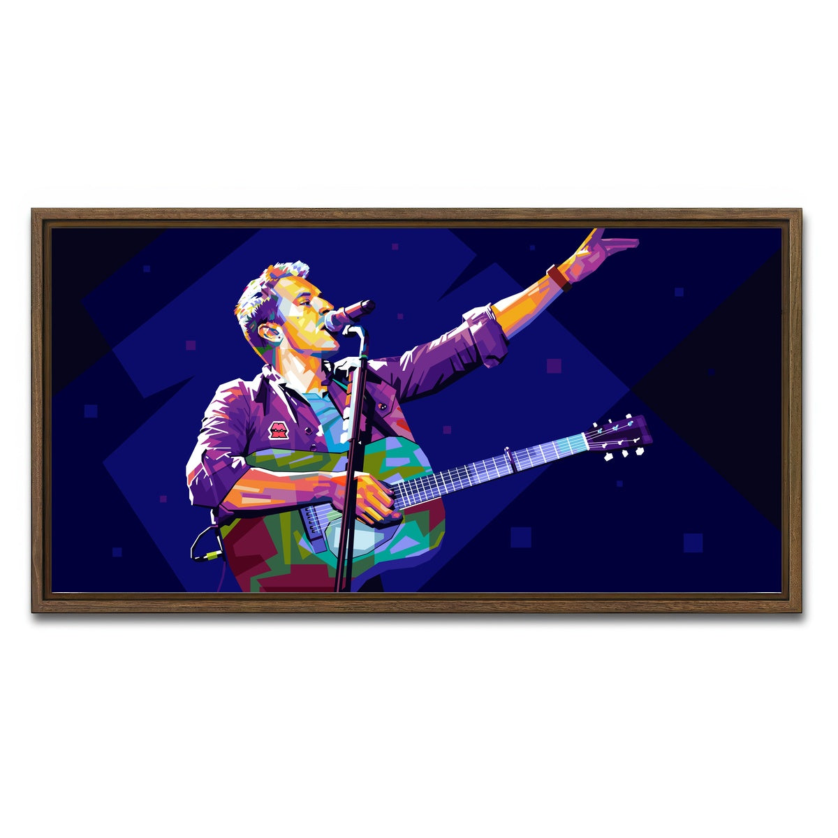 AUTO-MOCKUP WHITE | Chris Martin | 1 Piece | Walnut Framed Canvas | group=2x1