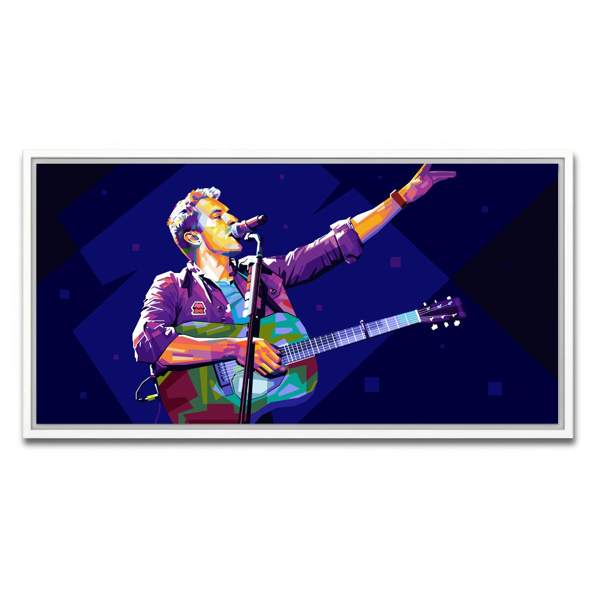 AUTO-MOCKUP WHITE | Chris Martin | 1 Piece | White Framed Canvas | group=2x1