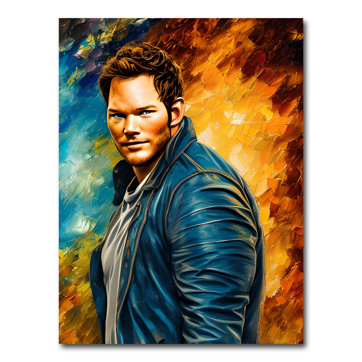 AUTO-MOCKUP WHITE | Chris Pratt | 1 Piece | Gallery Wrap Canvas | group=3x4