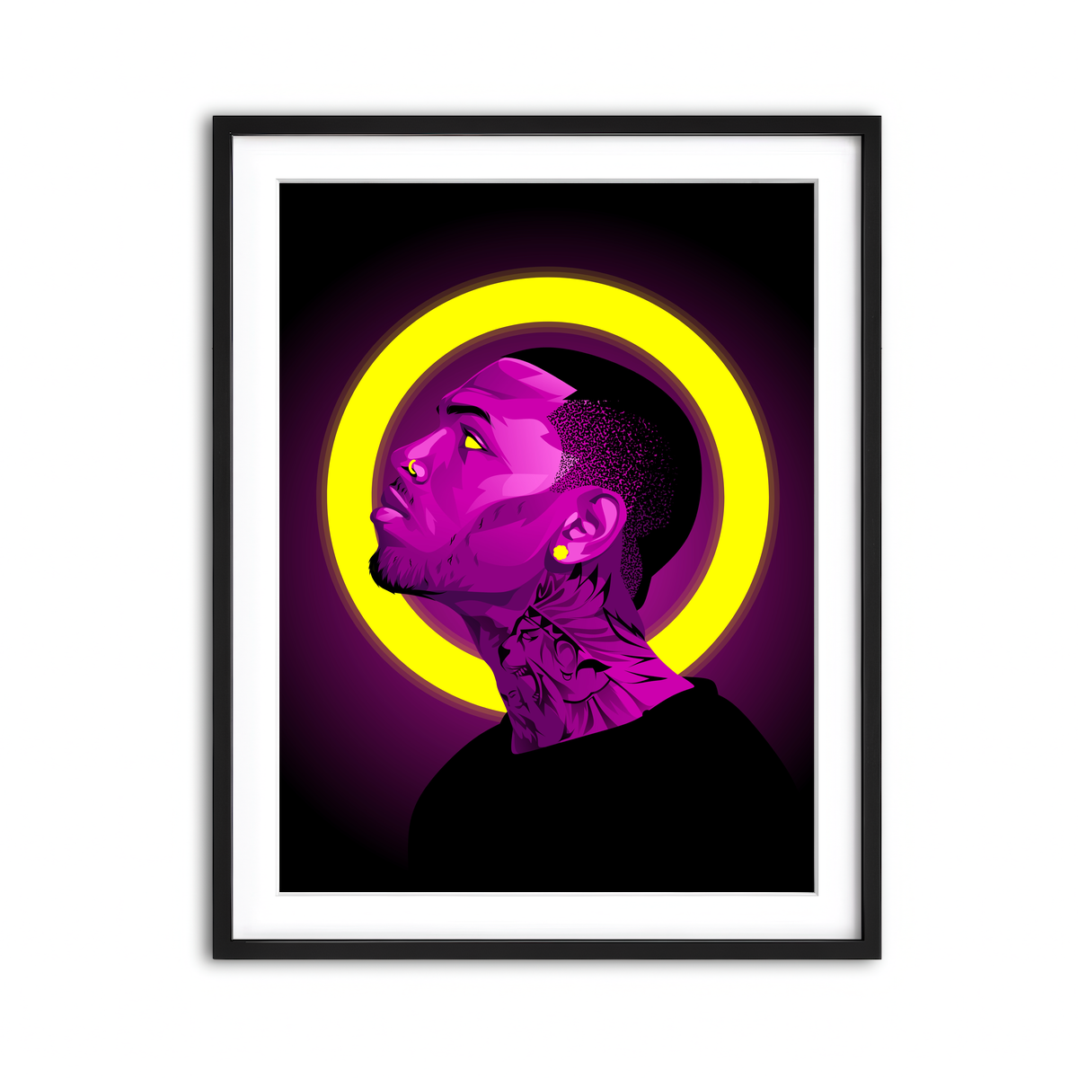 Framed Print 3x4 Black