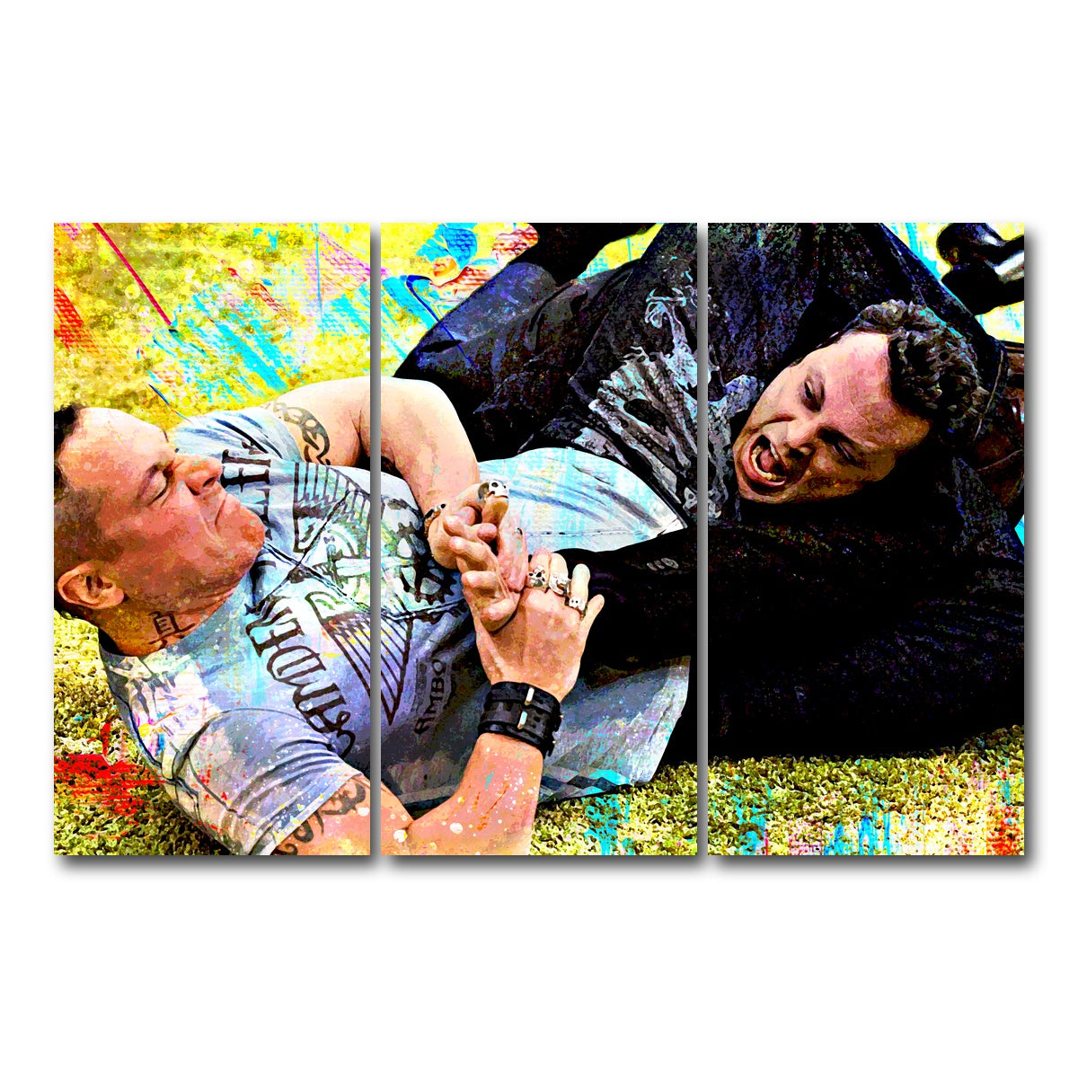 AUTO-MOCKUP WHITE | Christmas Armbar | 3 Piece | Gallery Wrap Canvas | group=12x24