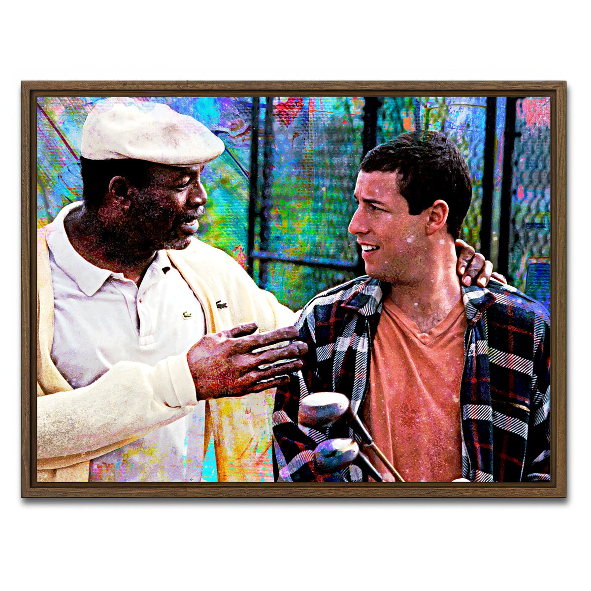 AUTO-MOCKUP WHITE | Chubbs & Happy | 1 Piece | Walnut Framed Canvas | group=4x3