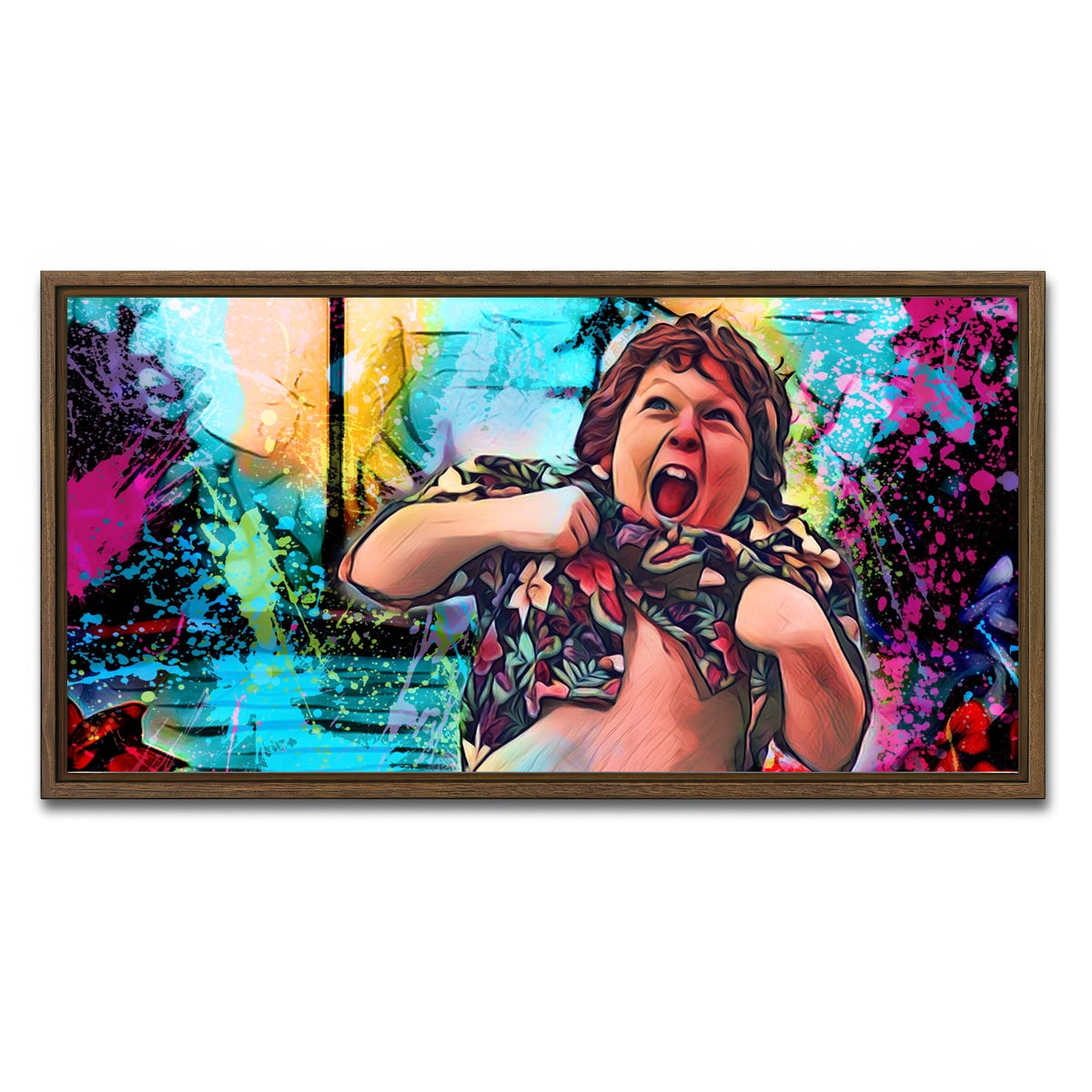 AUTO-MOCKUP WHITE | Chunk | 1 Piece | Walnut Framed Canvas | group=2x1