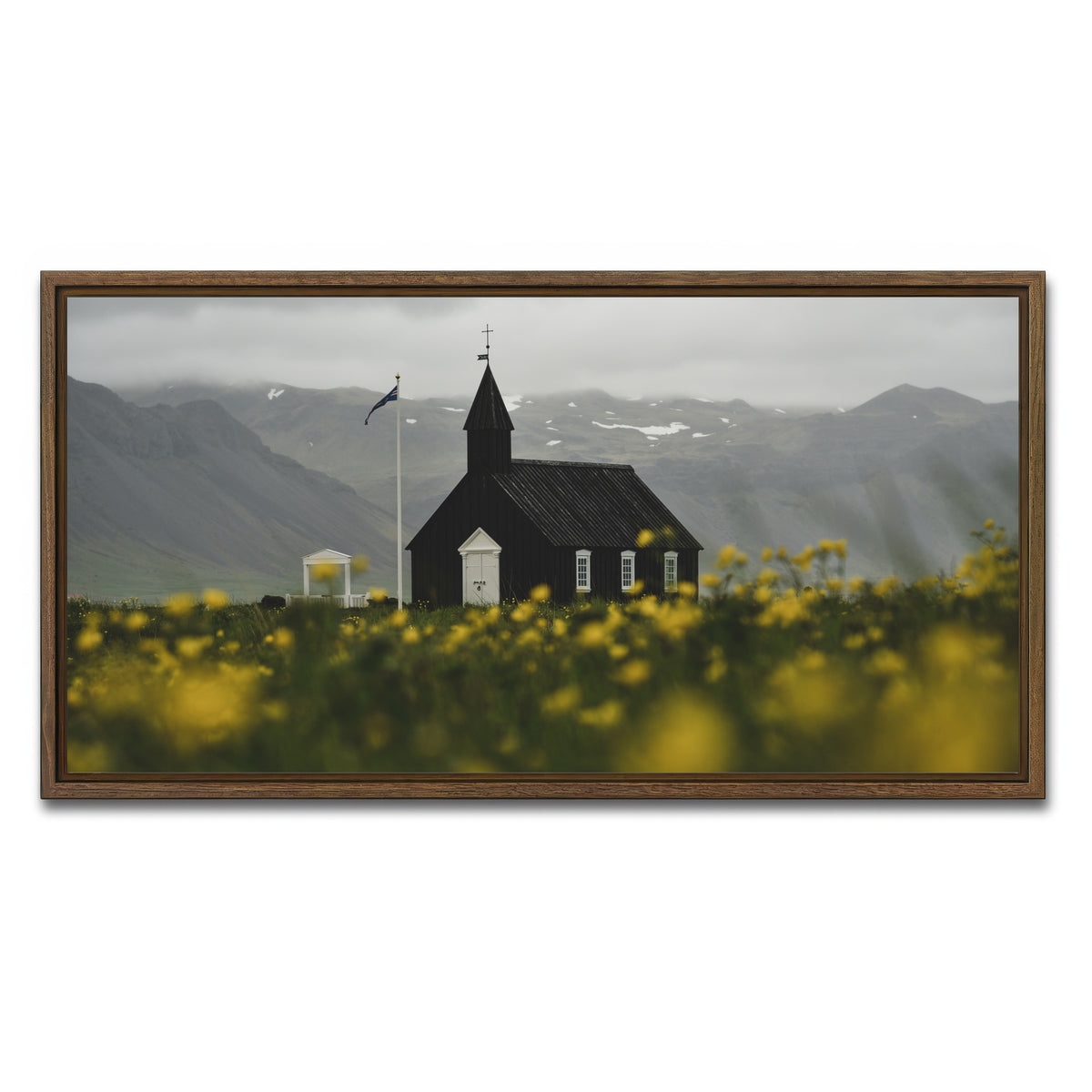 AUTO-MOCKUP WHITE | Church Flowers | 1 Piece | Walnut Framed Canvas | group=2x1