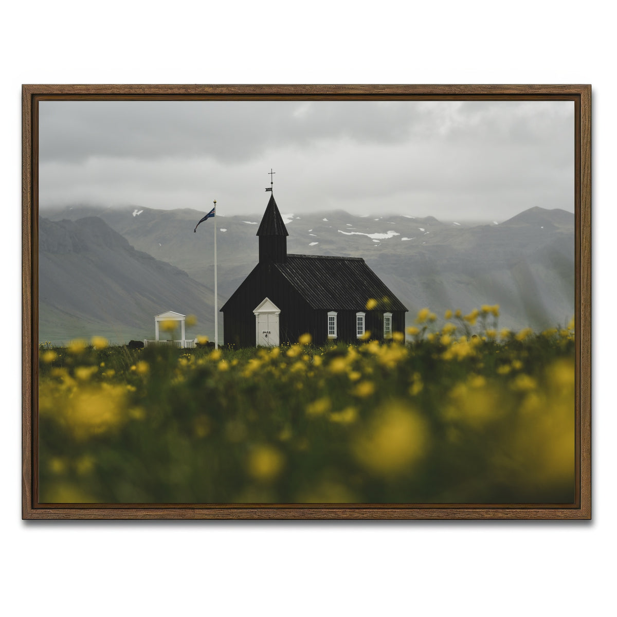 AUTO-MOCKUP WHITE | Church Flowers | 1 Piece | Walnut Framed Canvas | group=4x3