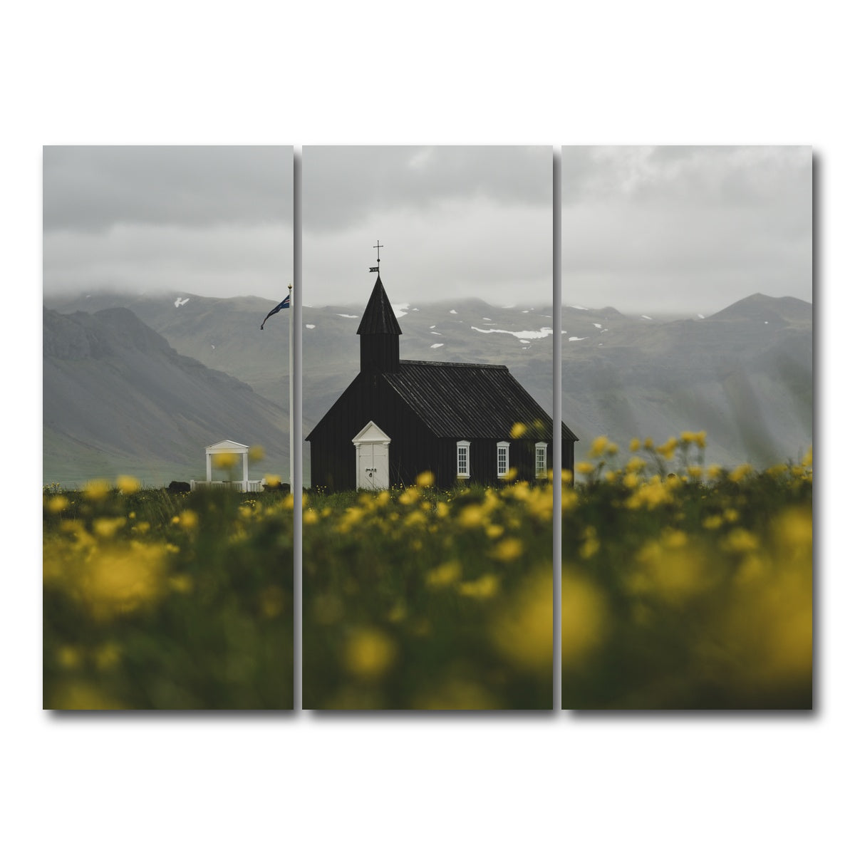 AUTO-MOCKUP WHITE | Church Flowers | 3 Piece | Gallery Wrap Canvas | group=8x18