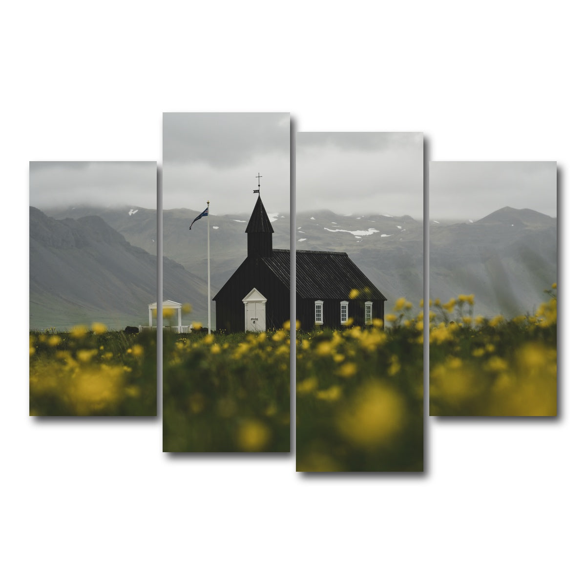 AUTO-MOCKUP WHITE | Church Flowers | 4 Piece | Gallery Wrap Canvas | group=4_short