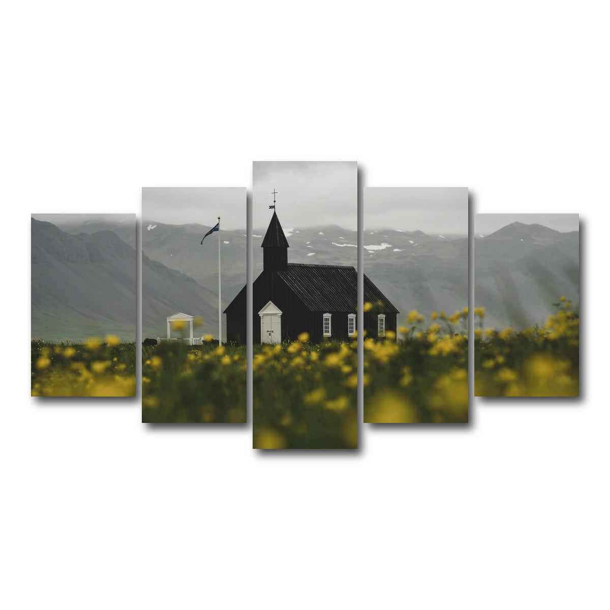 AUTO-MOCKUP WHITE | Church Flowers | 5 Piece | Gallery Wrap Canvas | group=5_normal