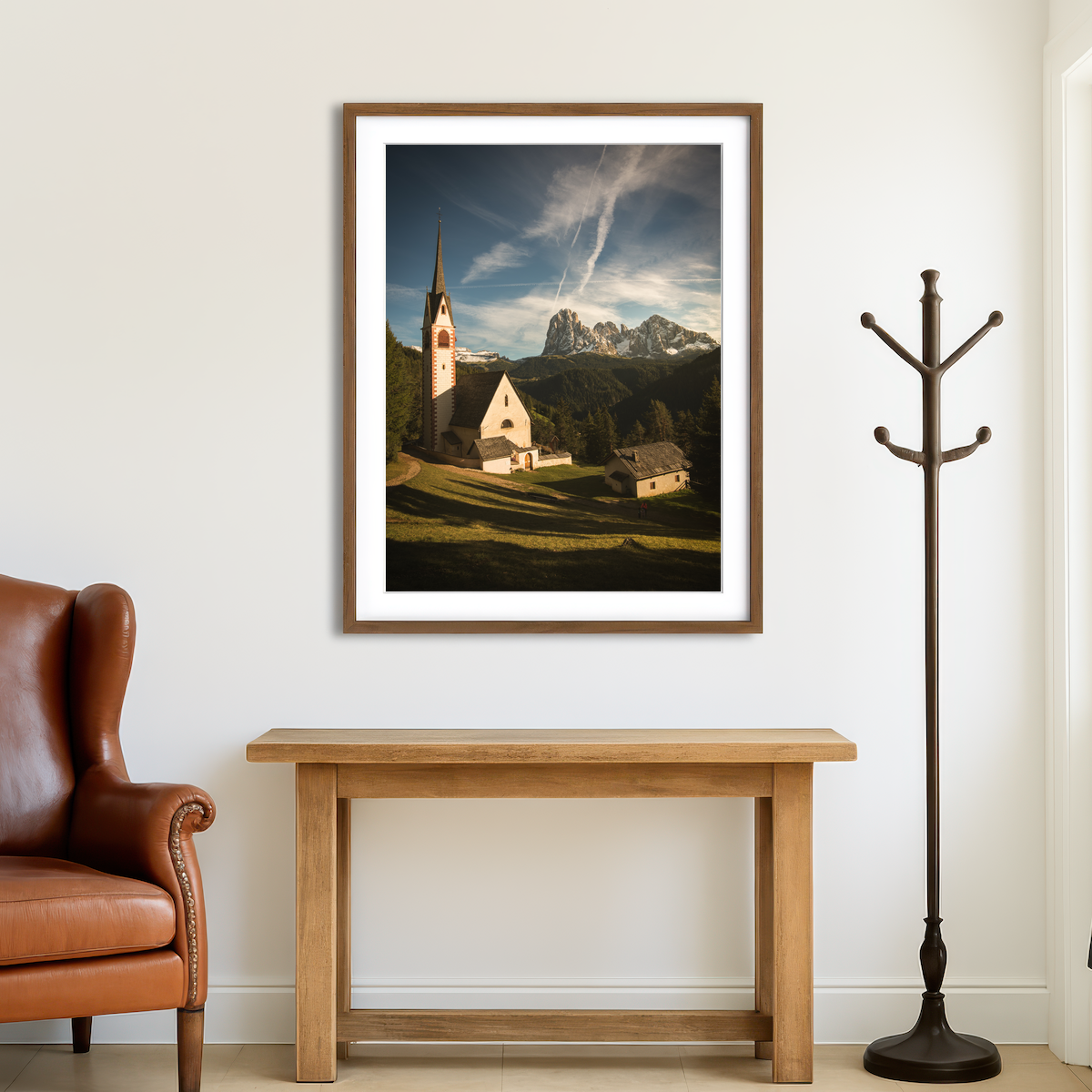 AUTO-MOCKUP ROOM | Church of San Giacomo Ortisei Wall Art