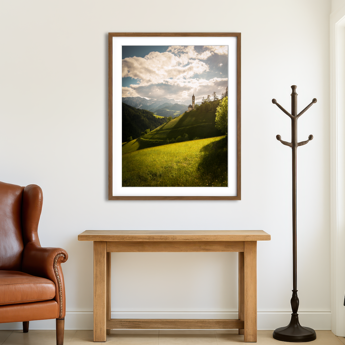 AUTO-MOCKUP ROOM | Church of Santa Barbara Wall Art