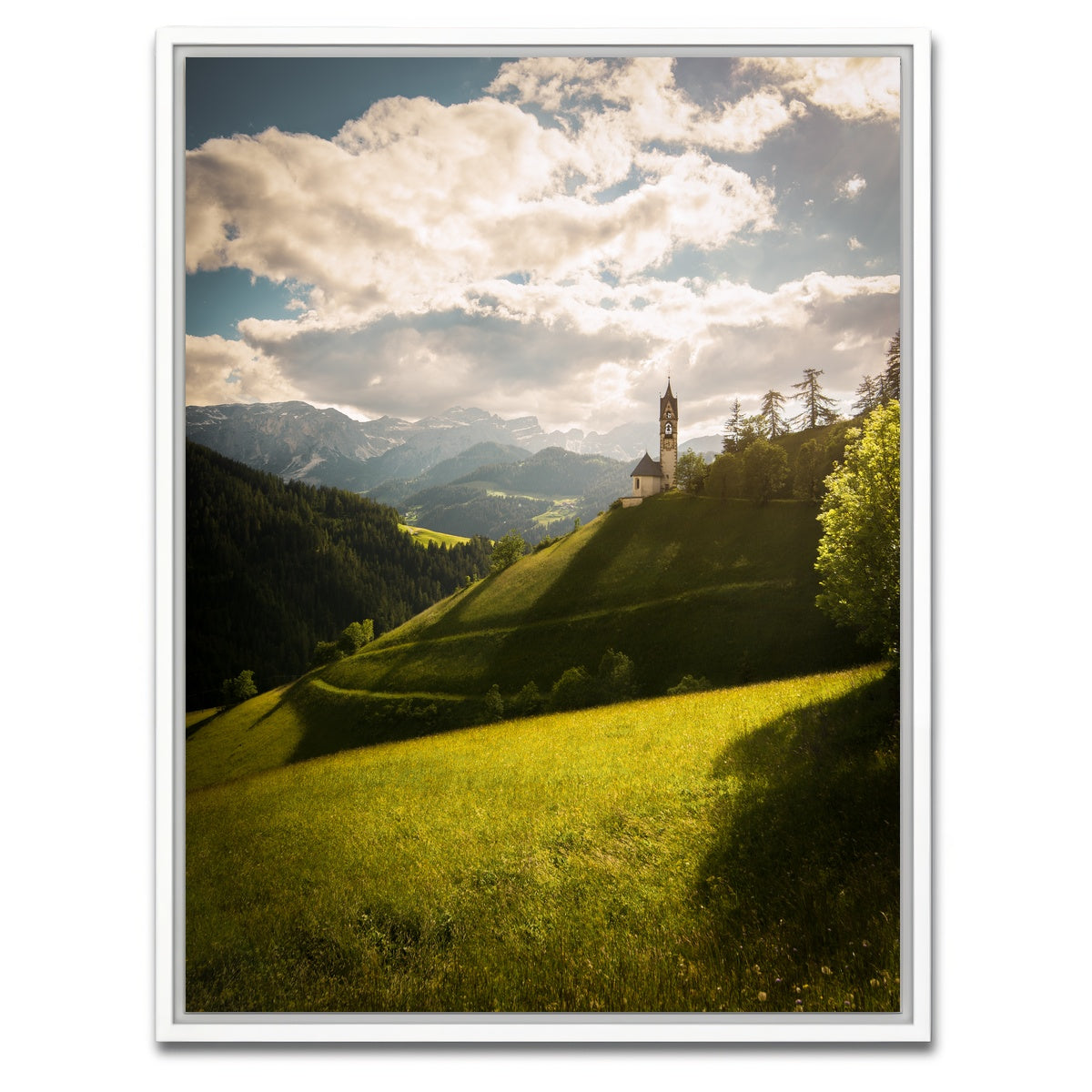 AUTO-MOCKUP WHITE | Church of Santa Barbara | 1 Piece | White Framed Canvas | group=3x4