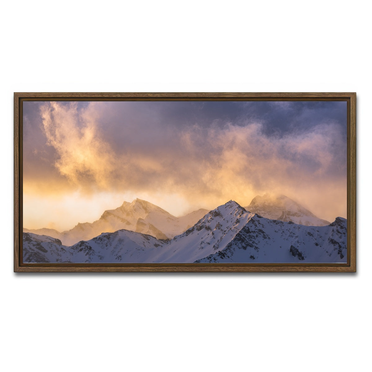 AUTO-MOCKUP WHITE | Ciel embrase | 1 Piece | Walnut Framed Canvas | group=2x1