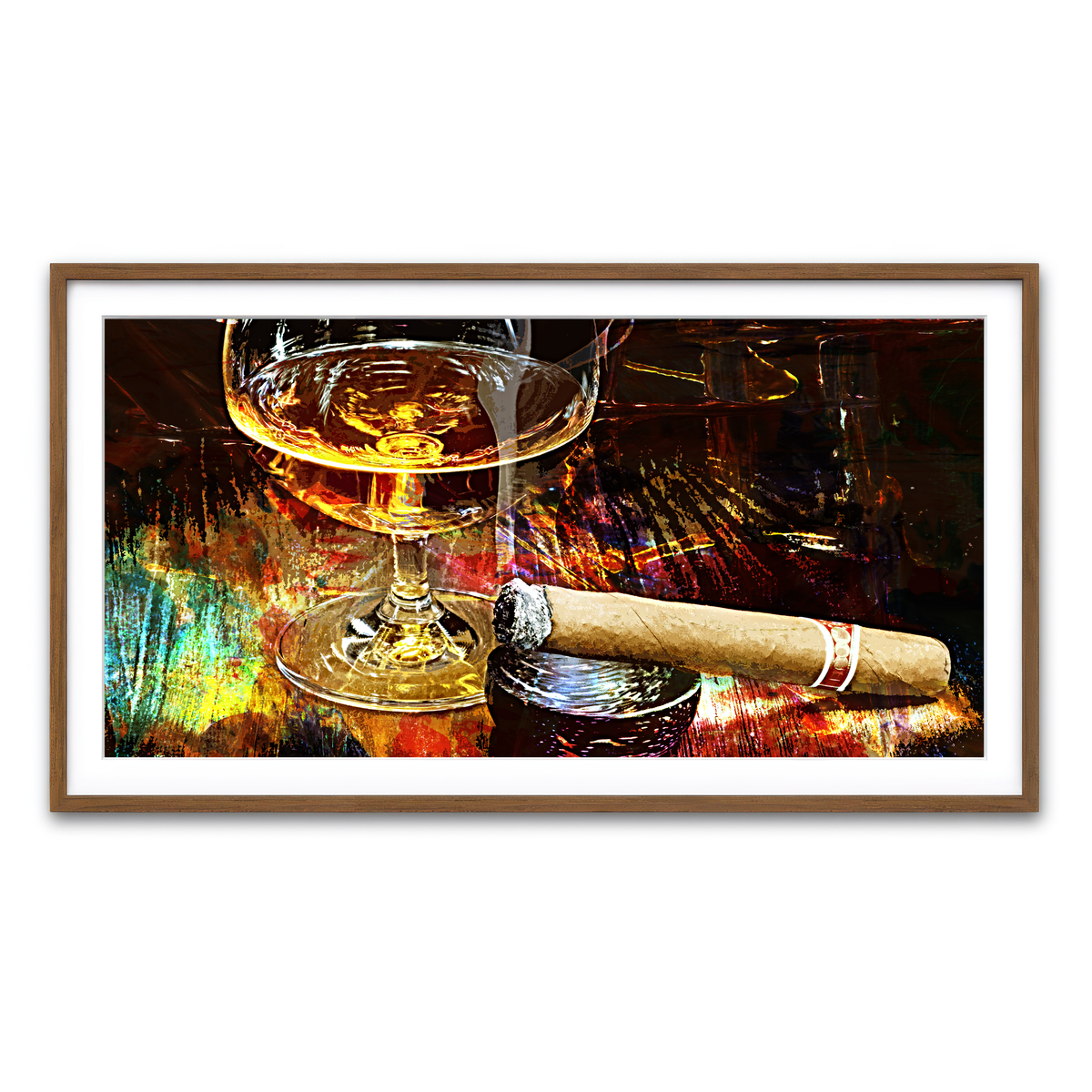 Framed Print 2x1 Walnut
