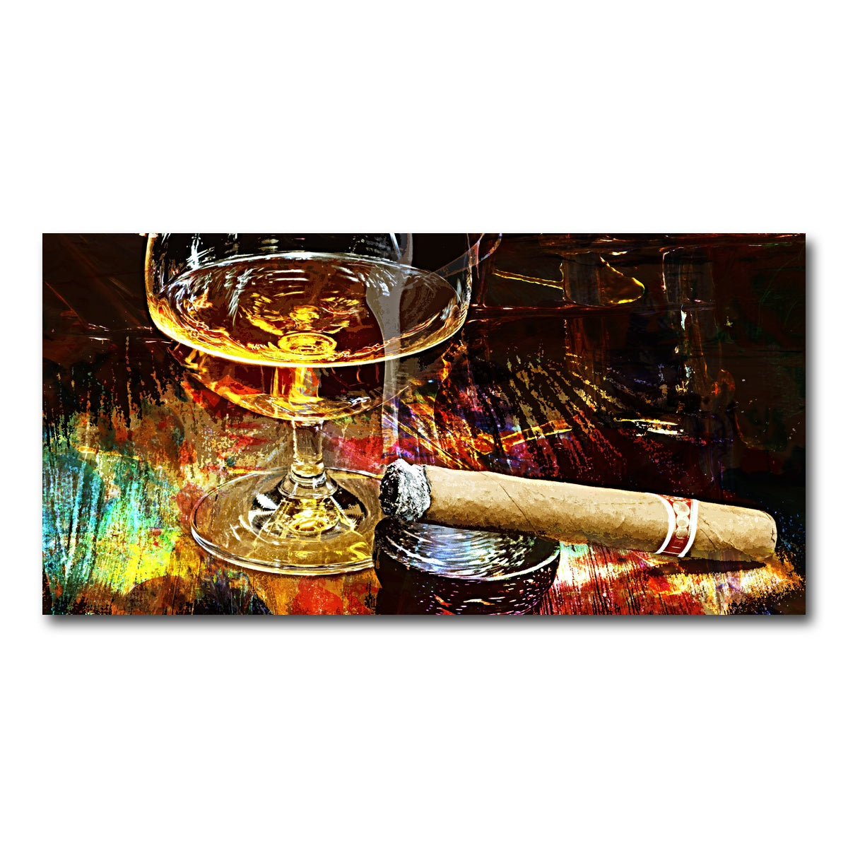 AUTO-MOCKUP WHITE | Cigar and Whiskey | 1 Piece | Gallery Wrap Canvas | group=2x1