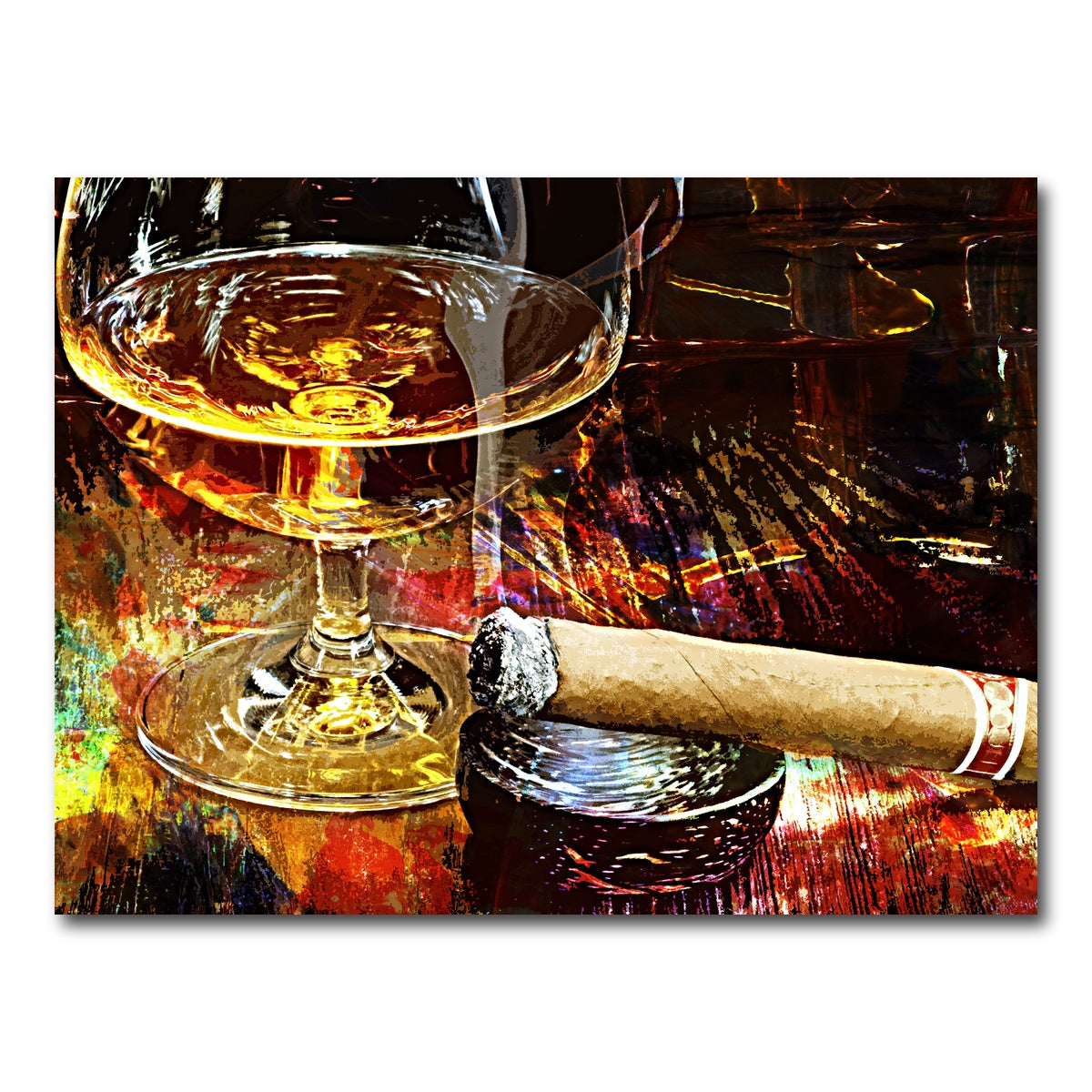 AUTO-MOCKUP WHITE | Cigar and Whiskey | 1 Piece | Gallery Wrap Canvas | group=4x3