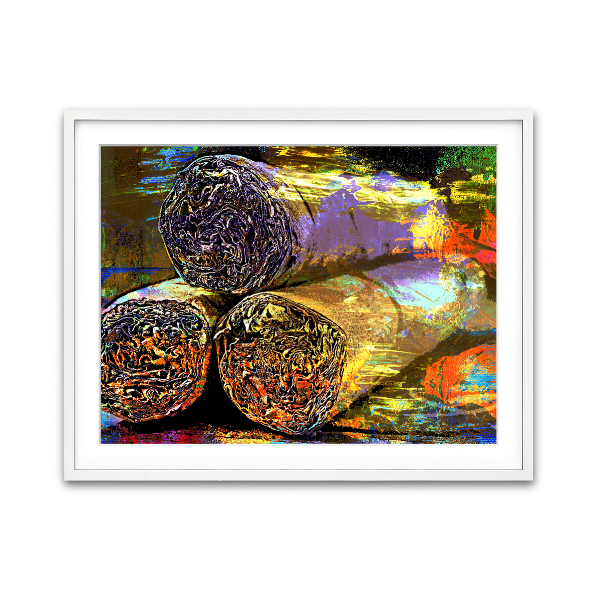 Framed Print 4x3 White