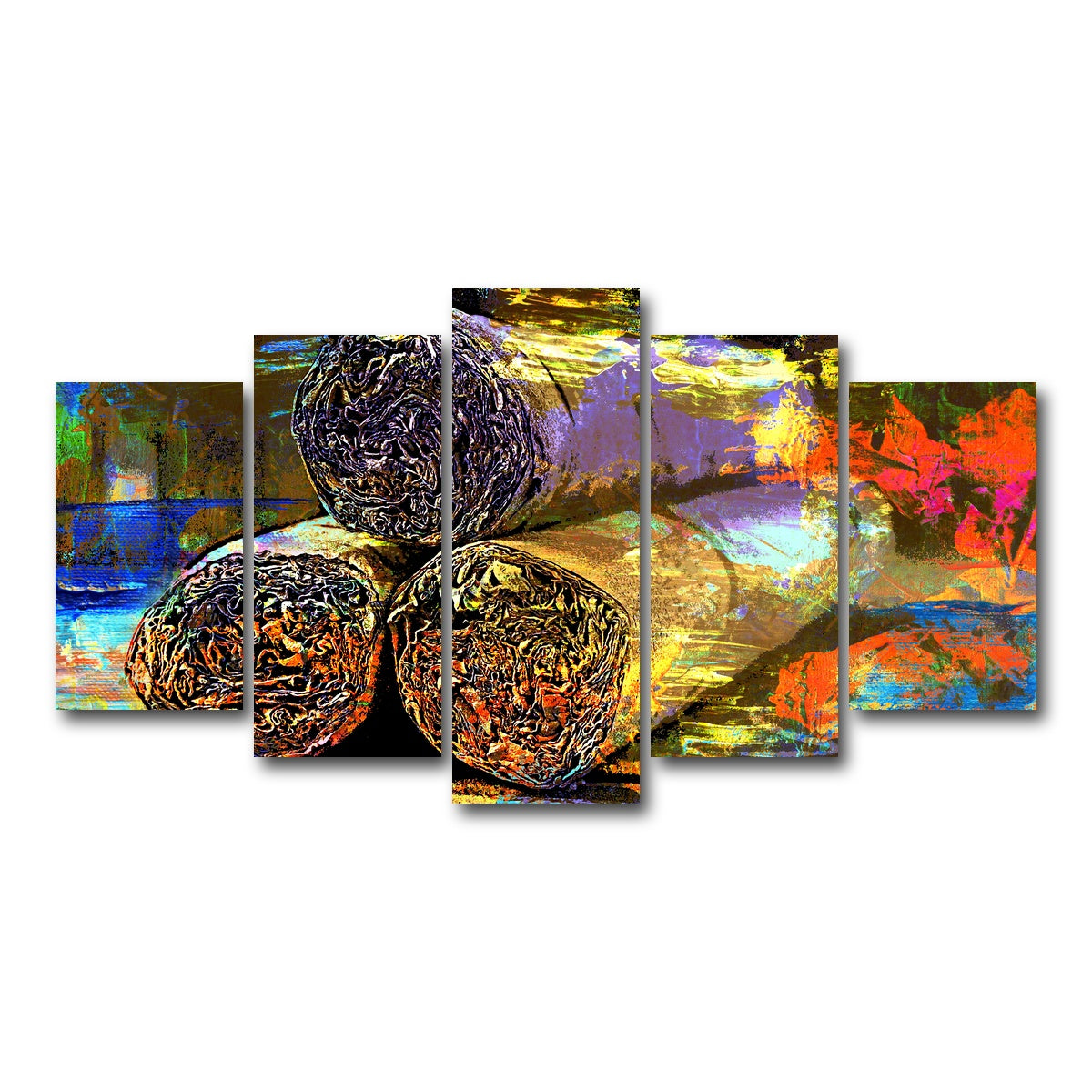 AUTO-MOCKUP WHITE | Cigars Abstract | 5 Piece | Gallery Wrap Canvas | group=5_normal