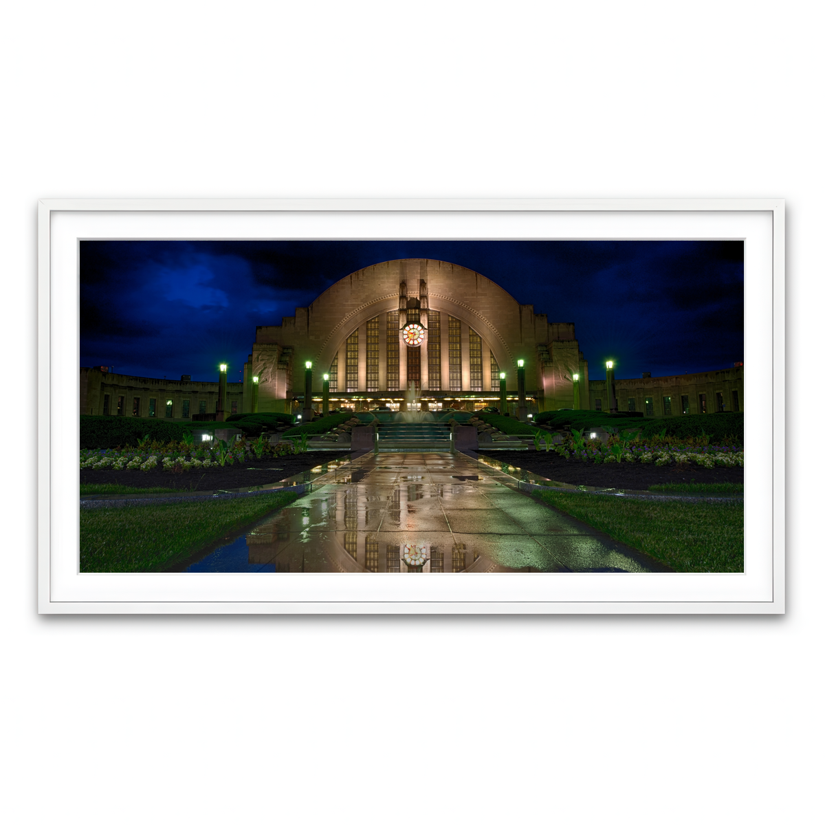 Framed Print 2x1 White