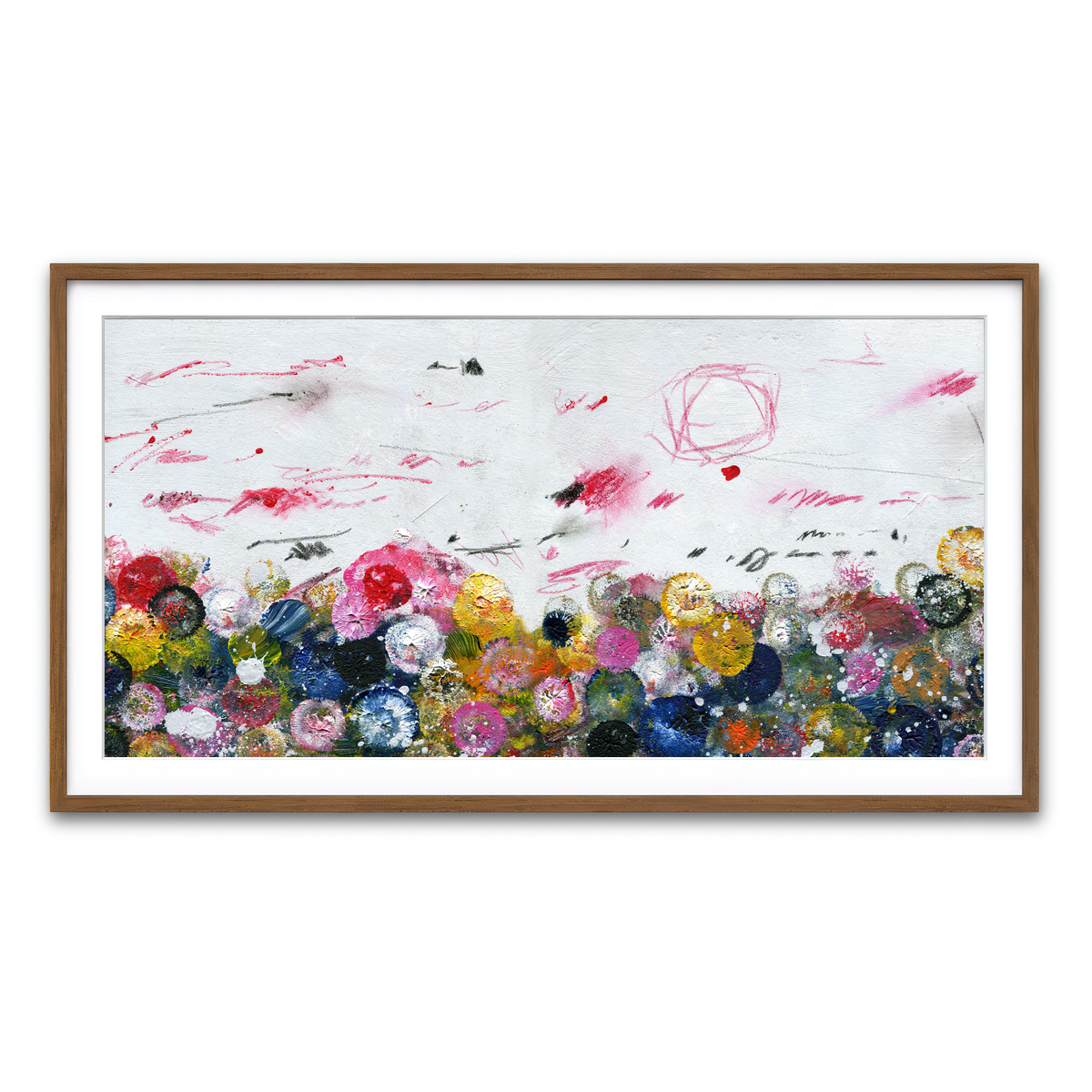 Framed Print 2x1 Walnut