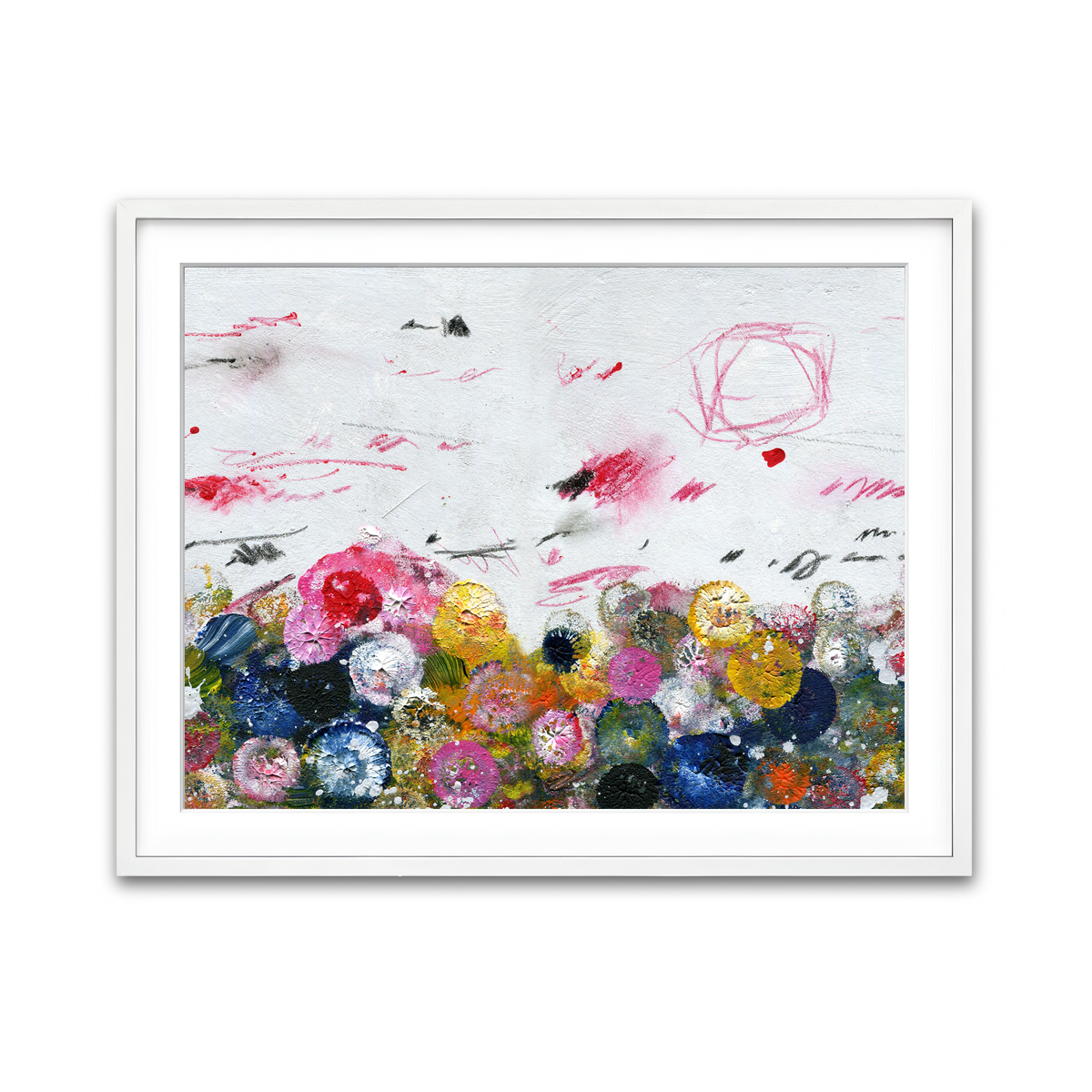 Framed Print 4x3 White
