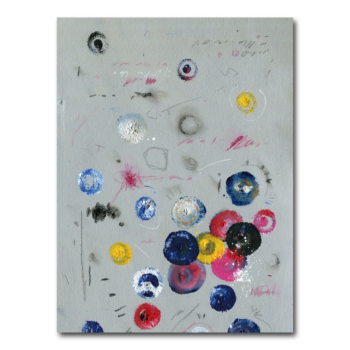 AUTO-MOCKUP WHITE | Circle grey | 1 Piece | Gallery Wrap Canvas | group=3x4