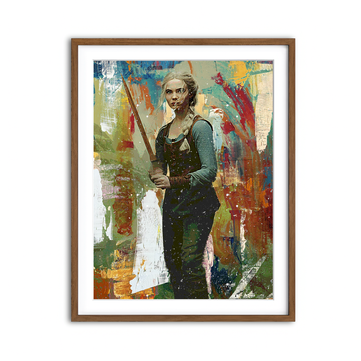 Framed Print 3x4 Walnut