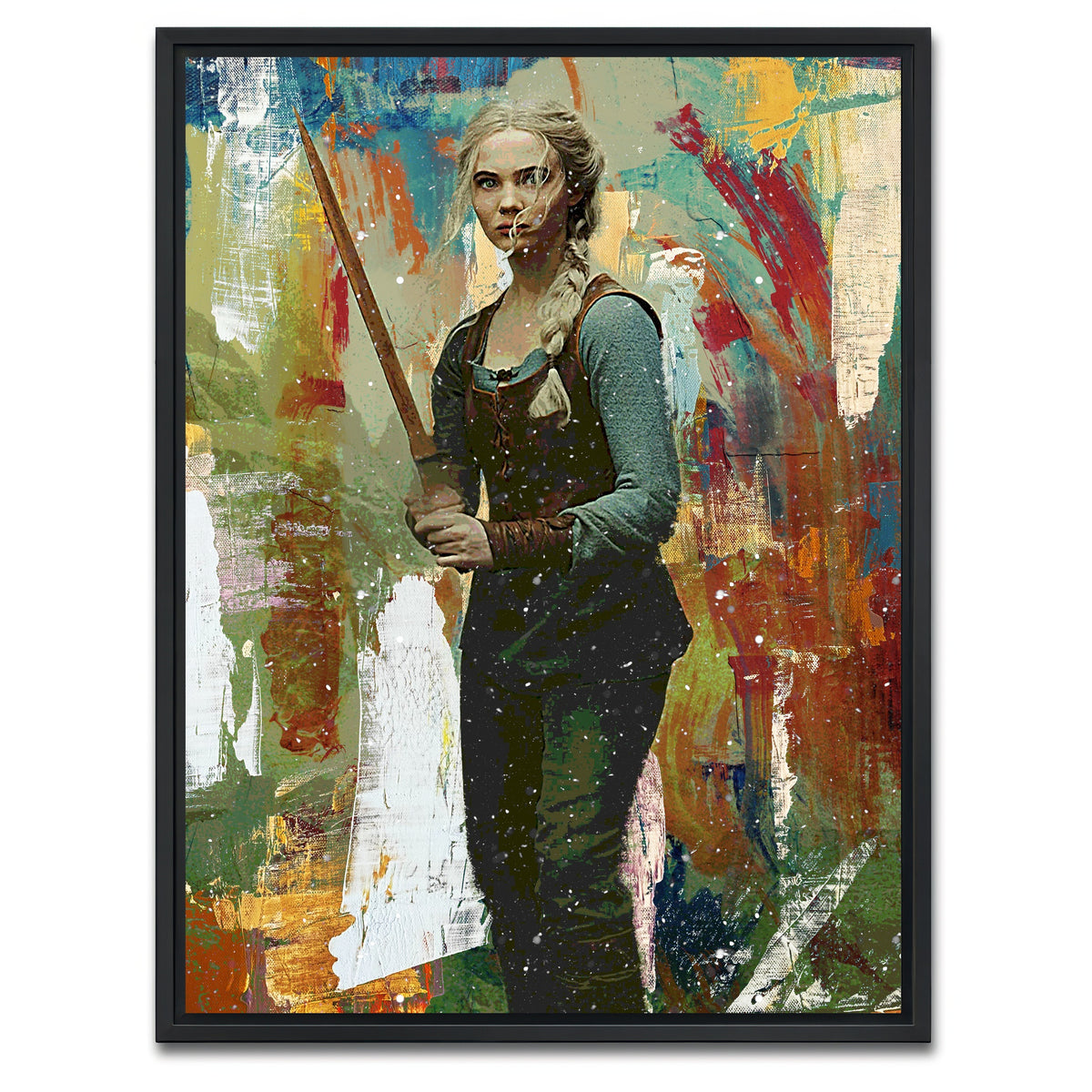 AUTO-MOCKUP WHITE | Ciri | 1 Piece | Black Framed Canvas | group=3x4